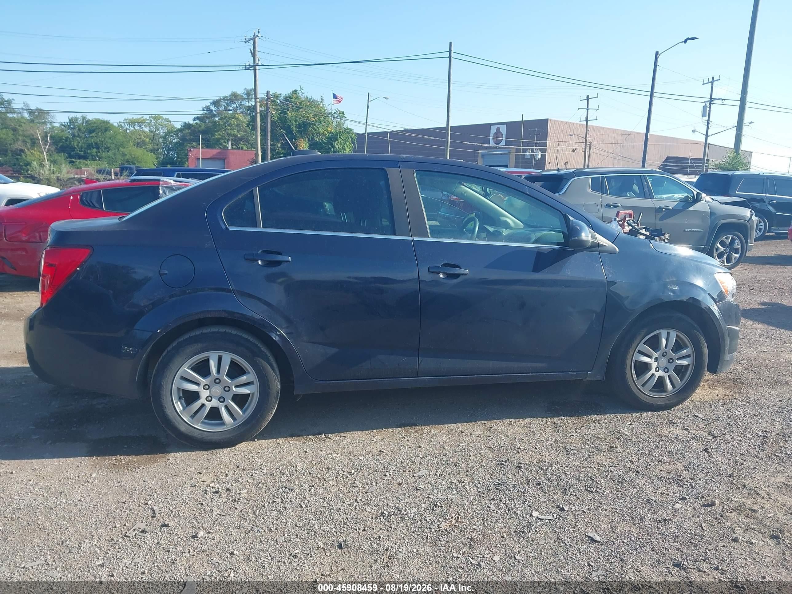 2015 Chevrolet Sonic Lt Auto Blue vin: 1G1JC5SH6F4131276