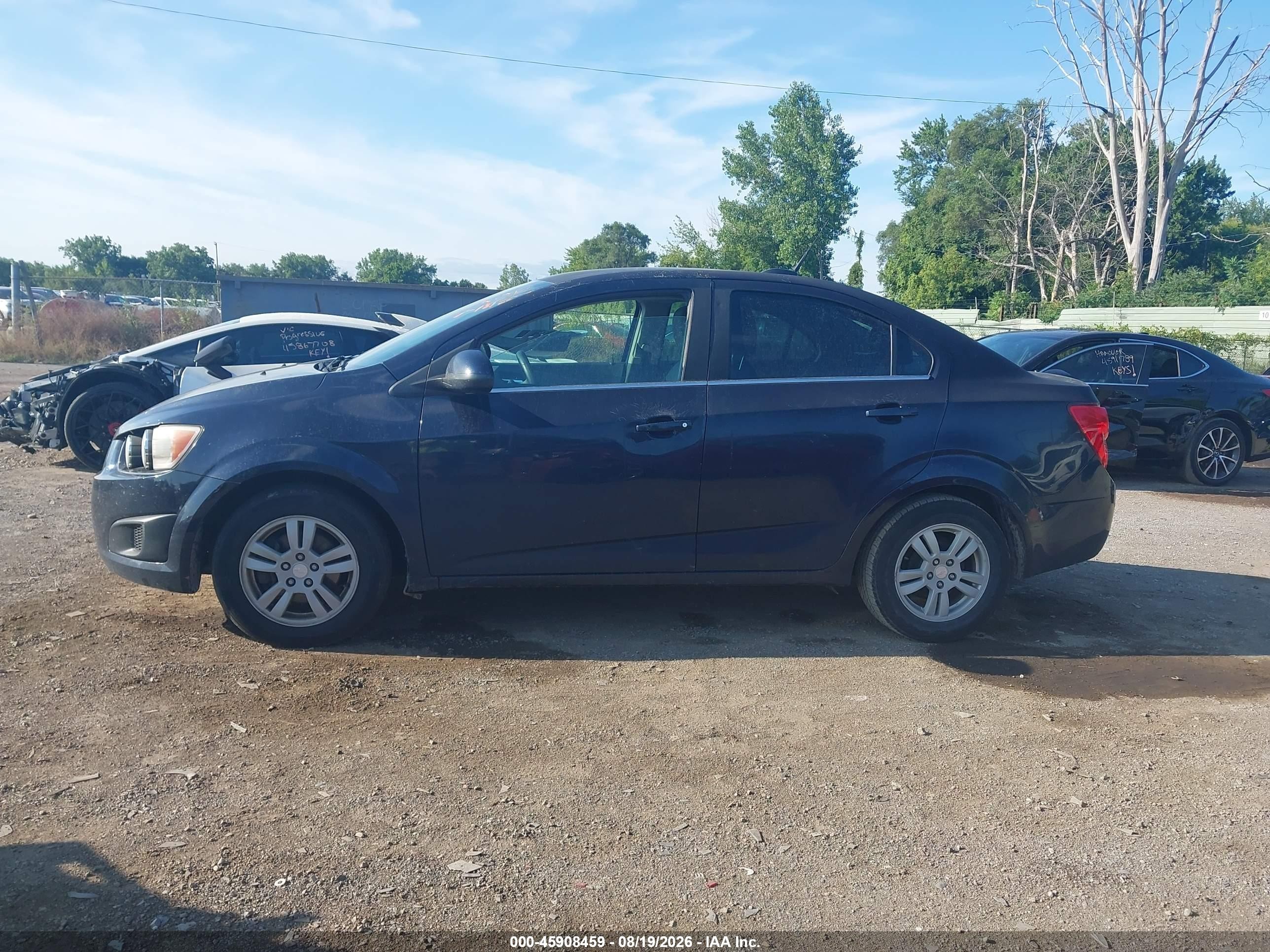 2015 Chevrolet Sonic Lt Auto Blue vin: 1G1JC5SH6F4131276