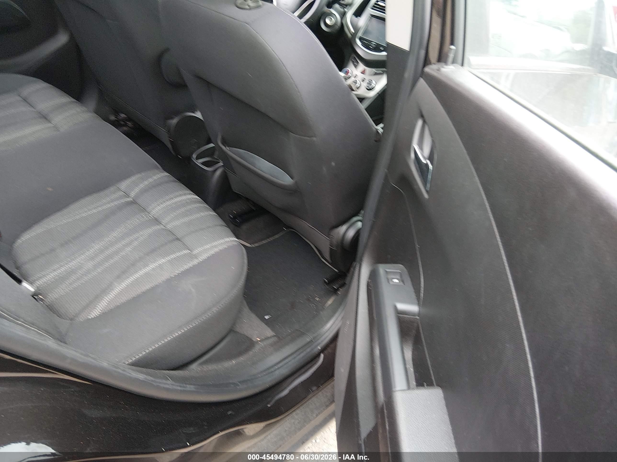 2015 Chevrolet Sonic Lt Auto Черный vin: 1G1JC5SH6F4165508