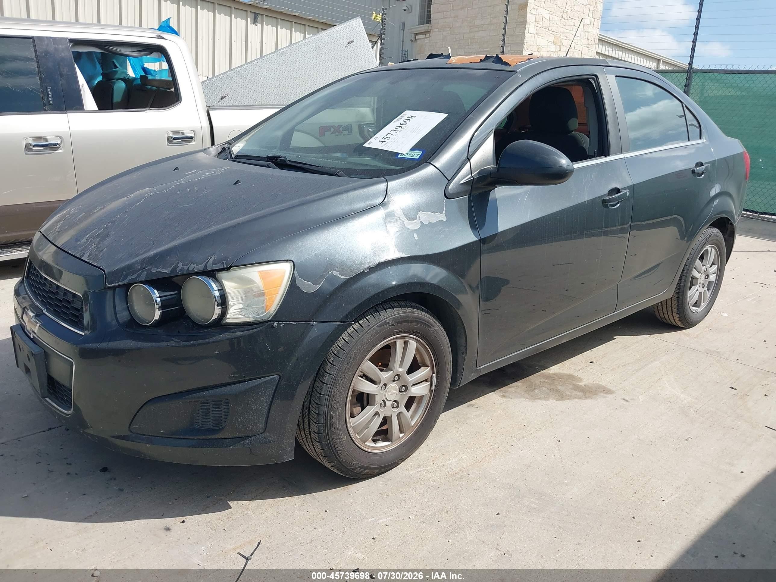 2015 Chevrolet Sonic Lt Auto Gray vin: 1G1JC5SH6F4181465