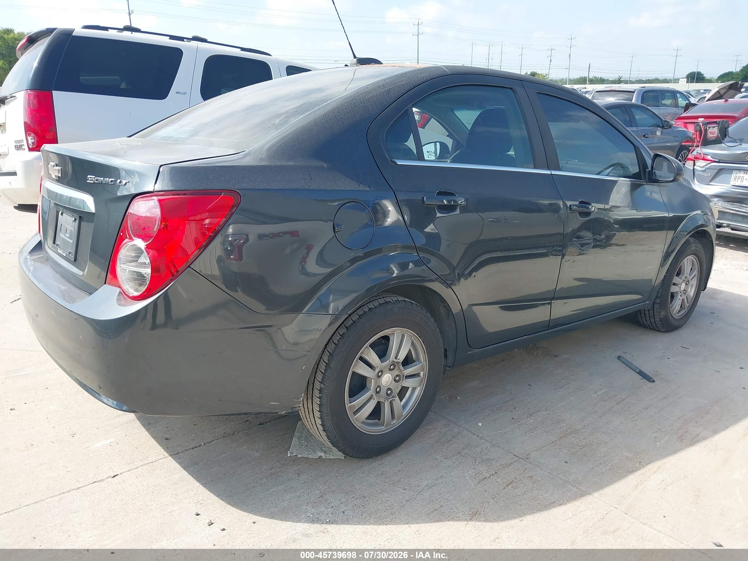 2015 Chevrolet Sonic Lt Auto Gray vin: 1G1JC5SH6F4181465
