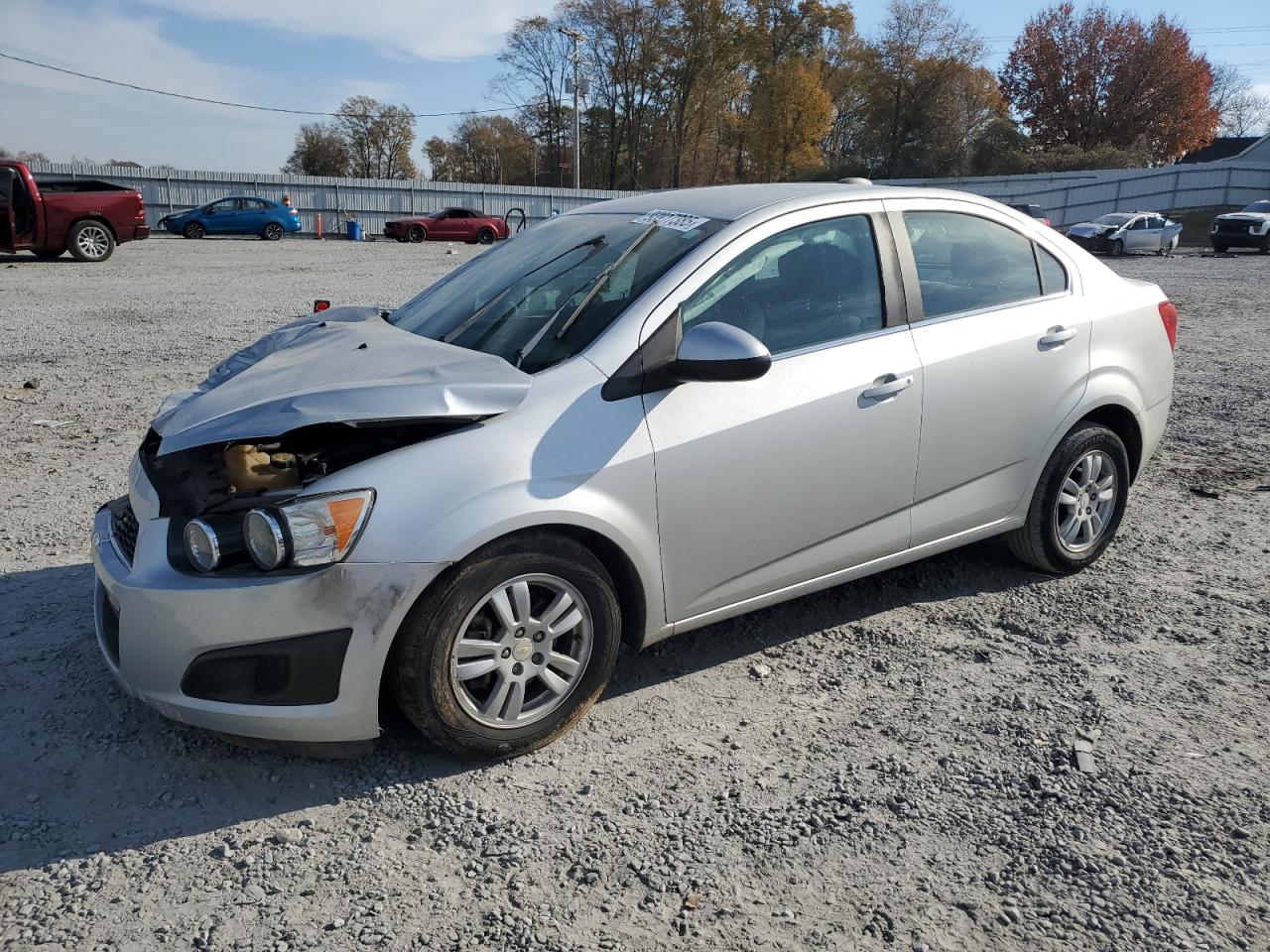 2015 Chevrolet Sonic Lt Silver vin: 1G1JC5SH6F4220491