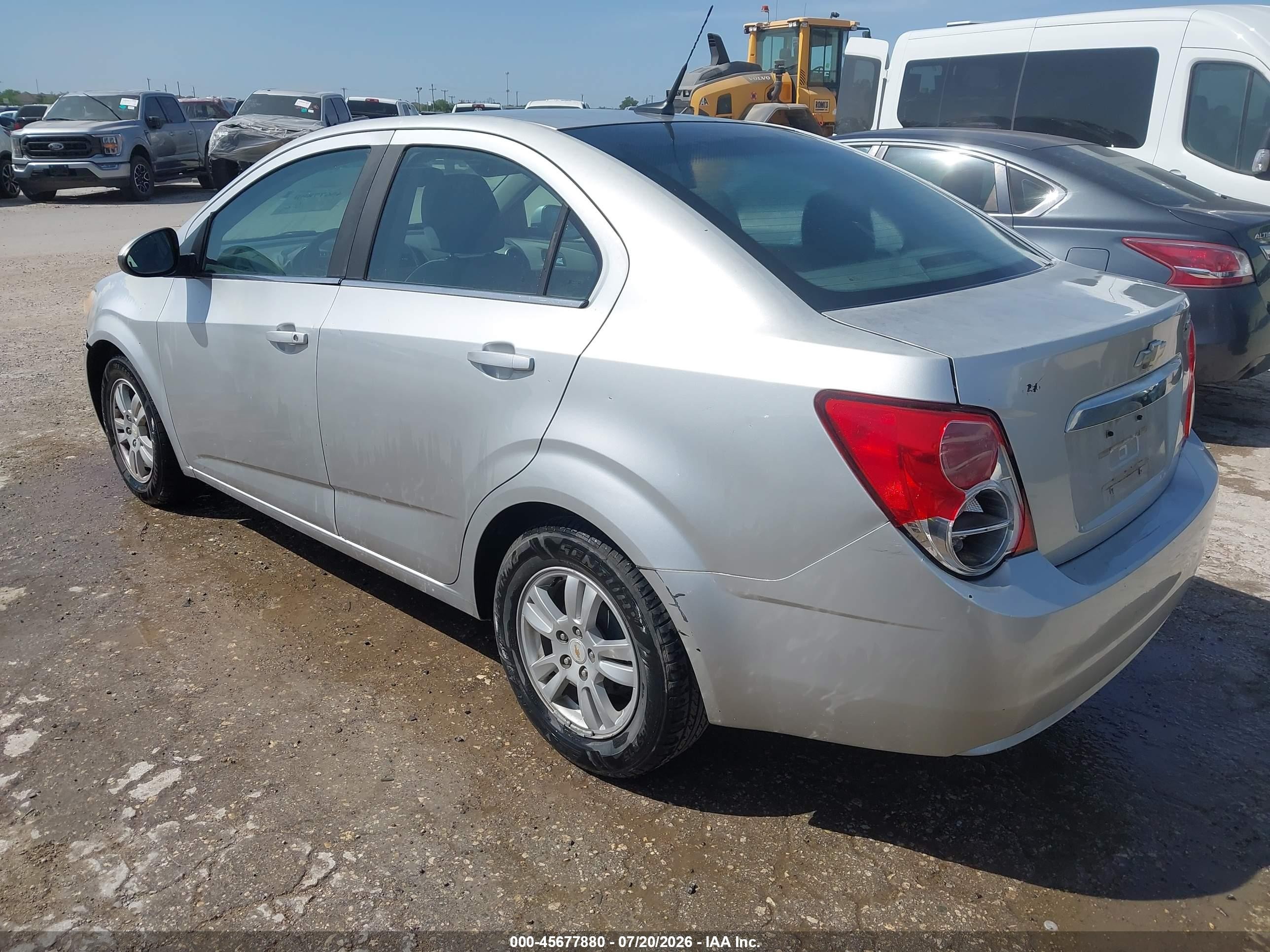2012 Chevrolet Sonic 2lt Серебряный vin: 1G1JC5SH7C4112909