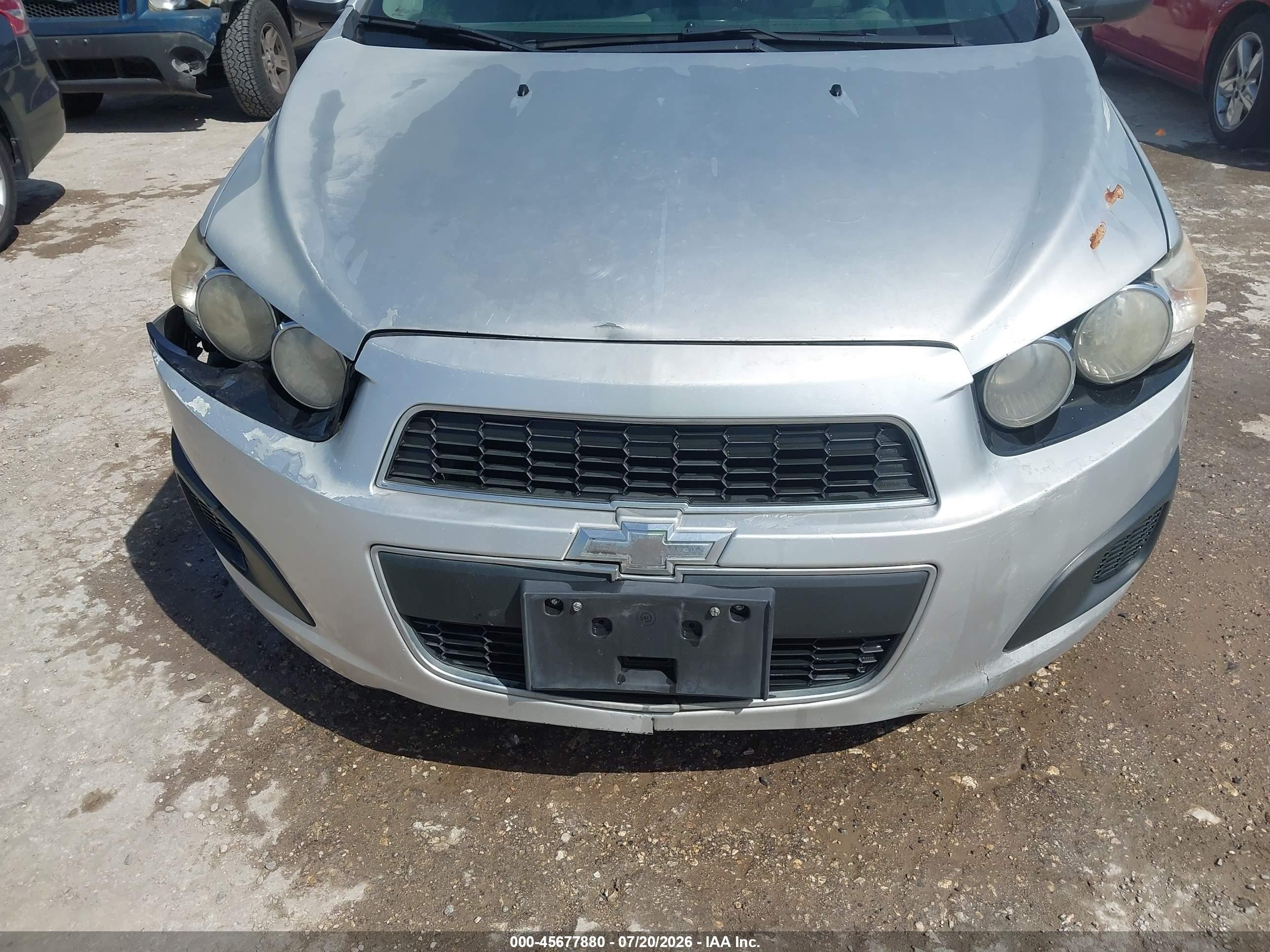 2012 Chevrolet Sonic 2lt Серебряный vin: 1G1JC5SH7C4112909
