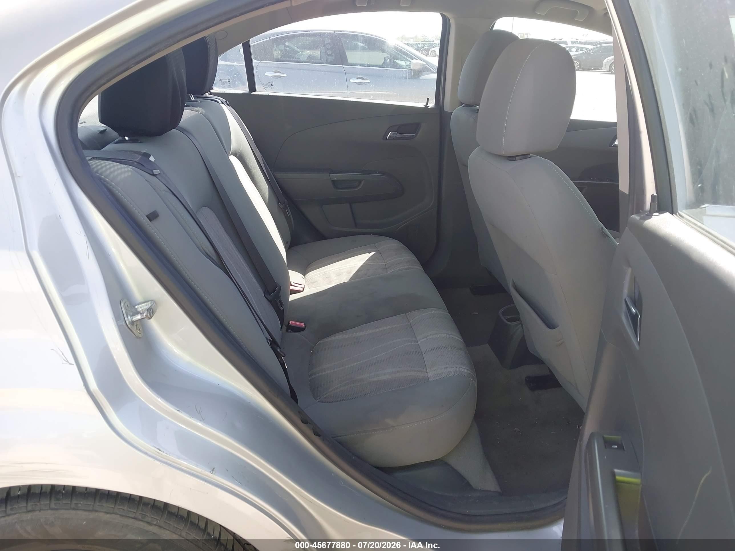 2012 Chevrolet Sonic 2lt Серебряный vin: 1G1JC5SH7C4112909