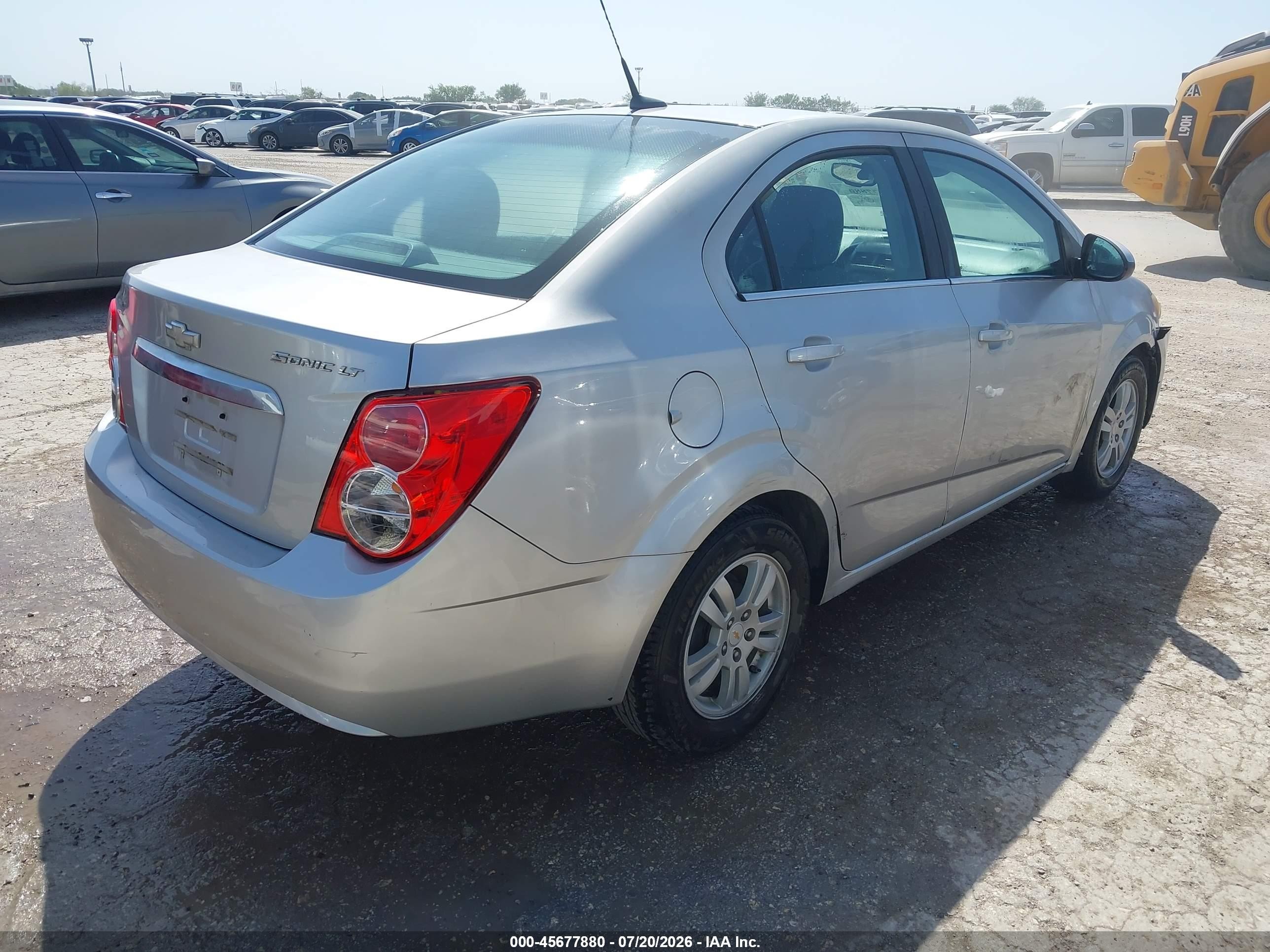 2012 Chevrolet Sonic 2lt Серебряный vin: 1G1JC5SH7C4112909