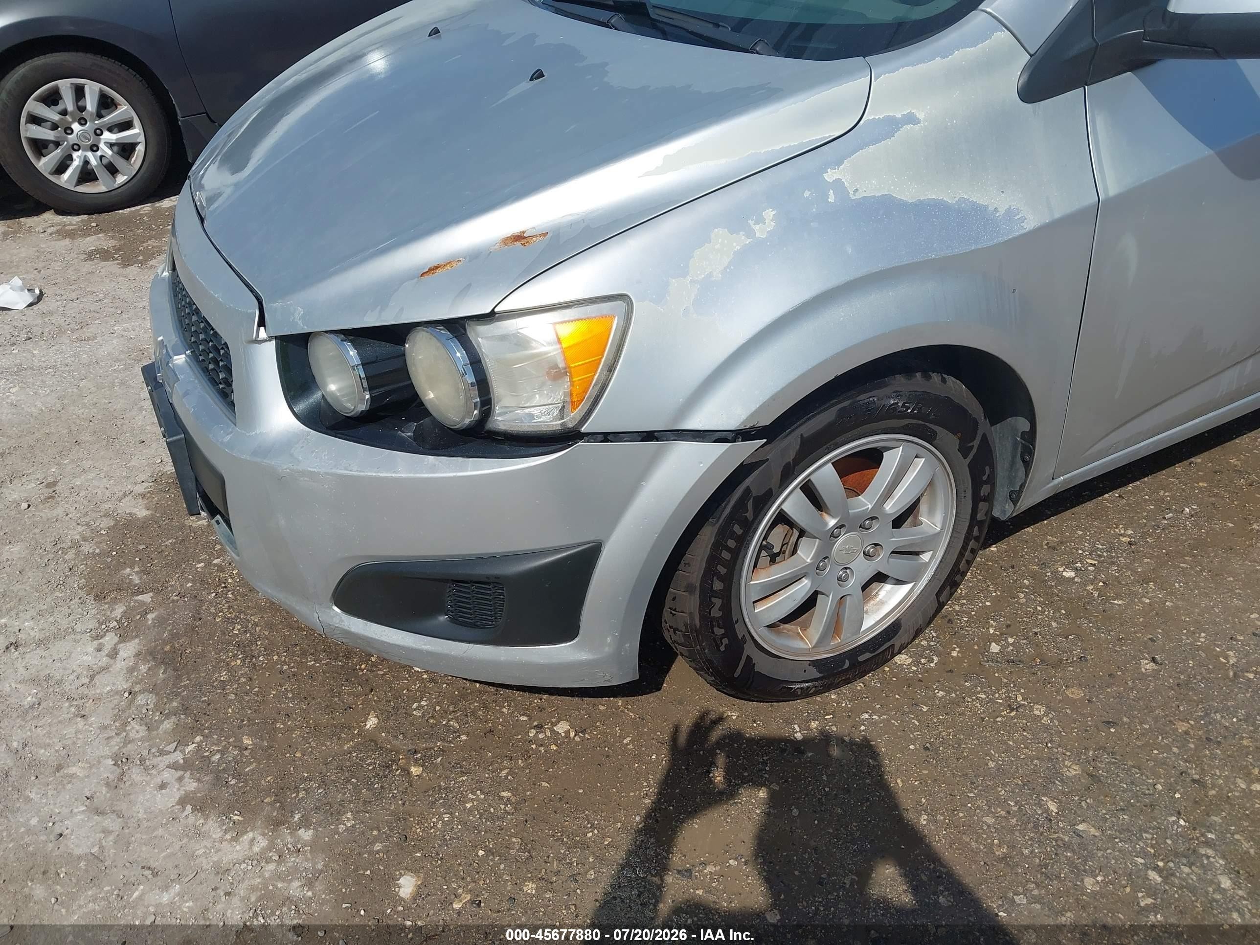2012 Chevrolet Sonic 2lt Серебряный vin: 1G1JC5SH7C4112909