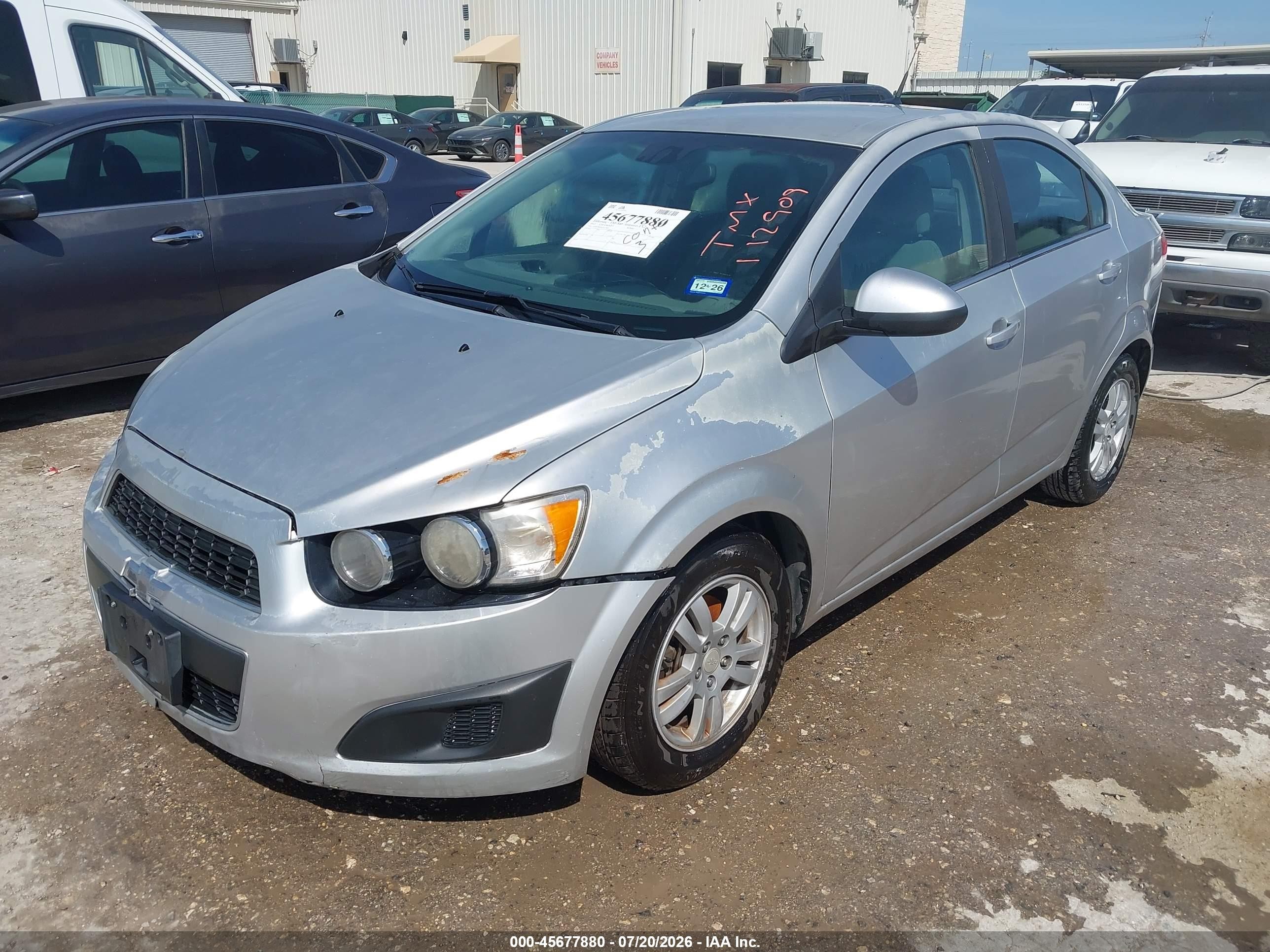 2012 Chevrolet Sonic 2lt Серебряный vin: 1G1JC5SH7C4112909