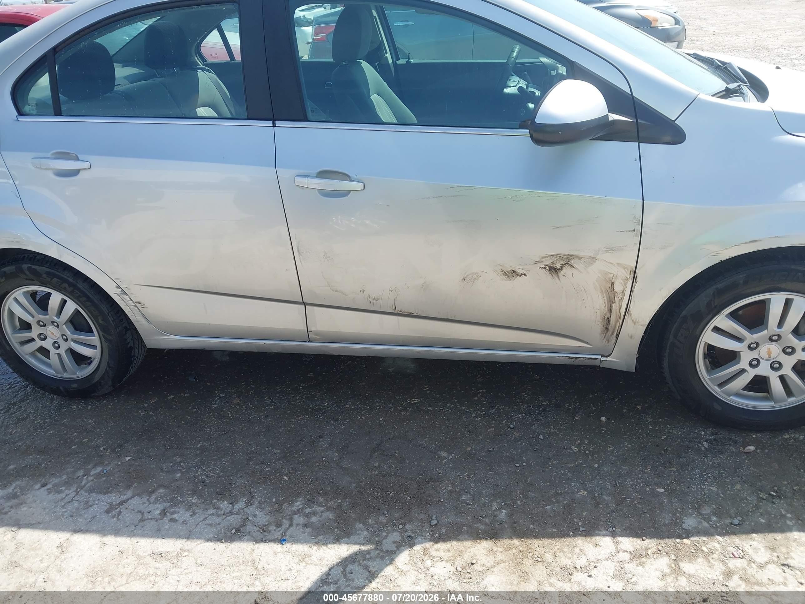 2012 Chevrolet Sonic 2lt Серебряный vin: 1G1JC5SH7C4112909