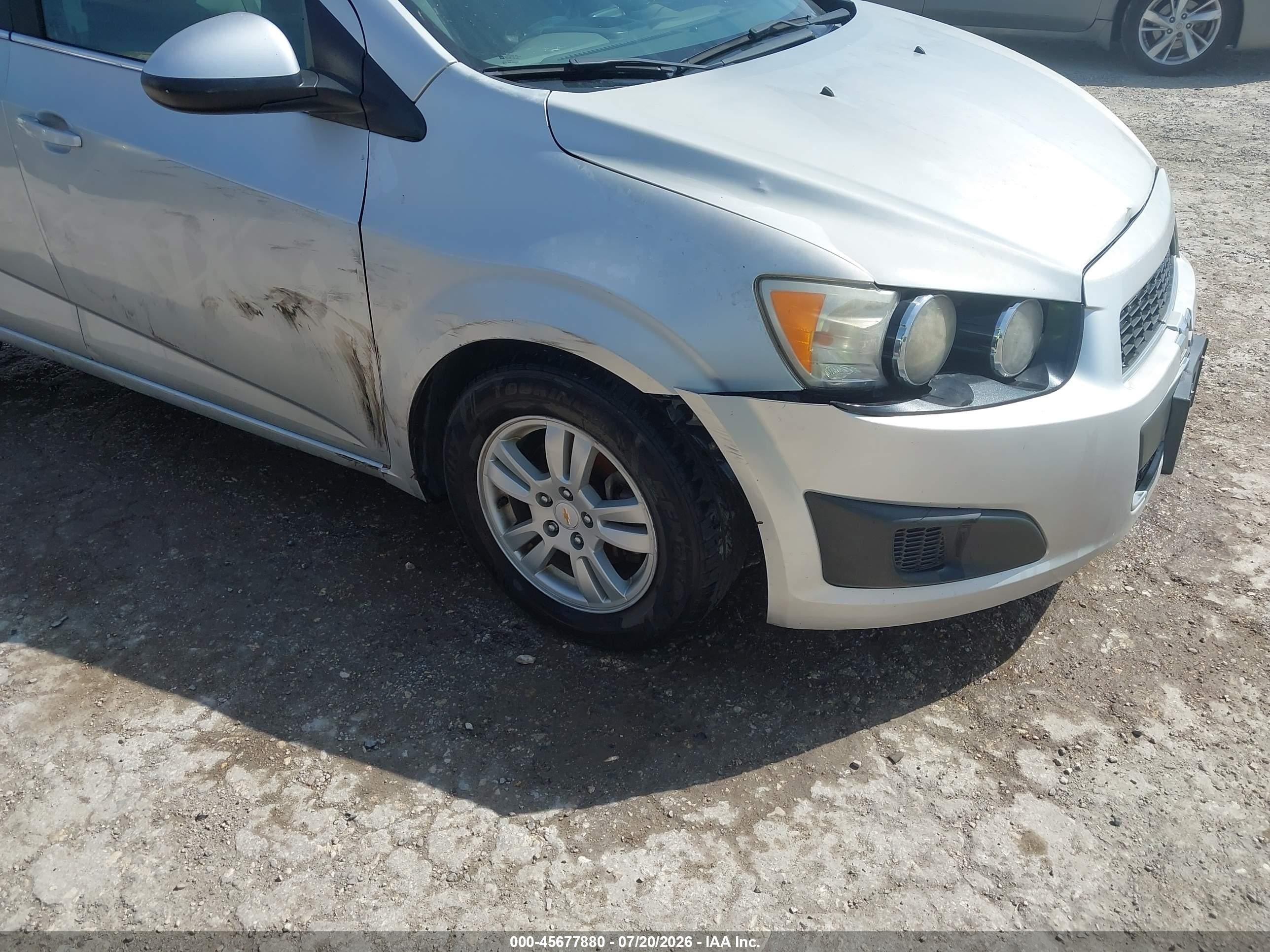 2012 Chevrolet Sonic 2lt Серебряный vin: 1G1JC5SH7C4112909
