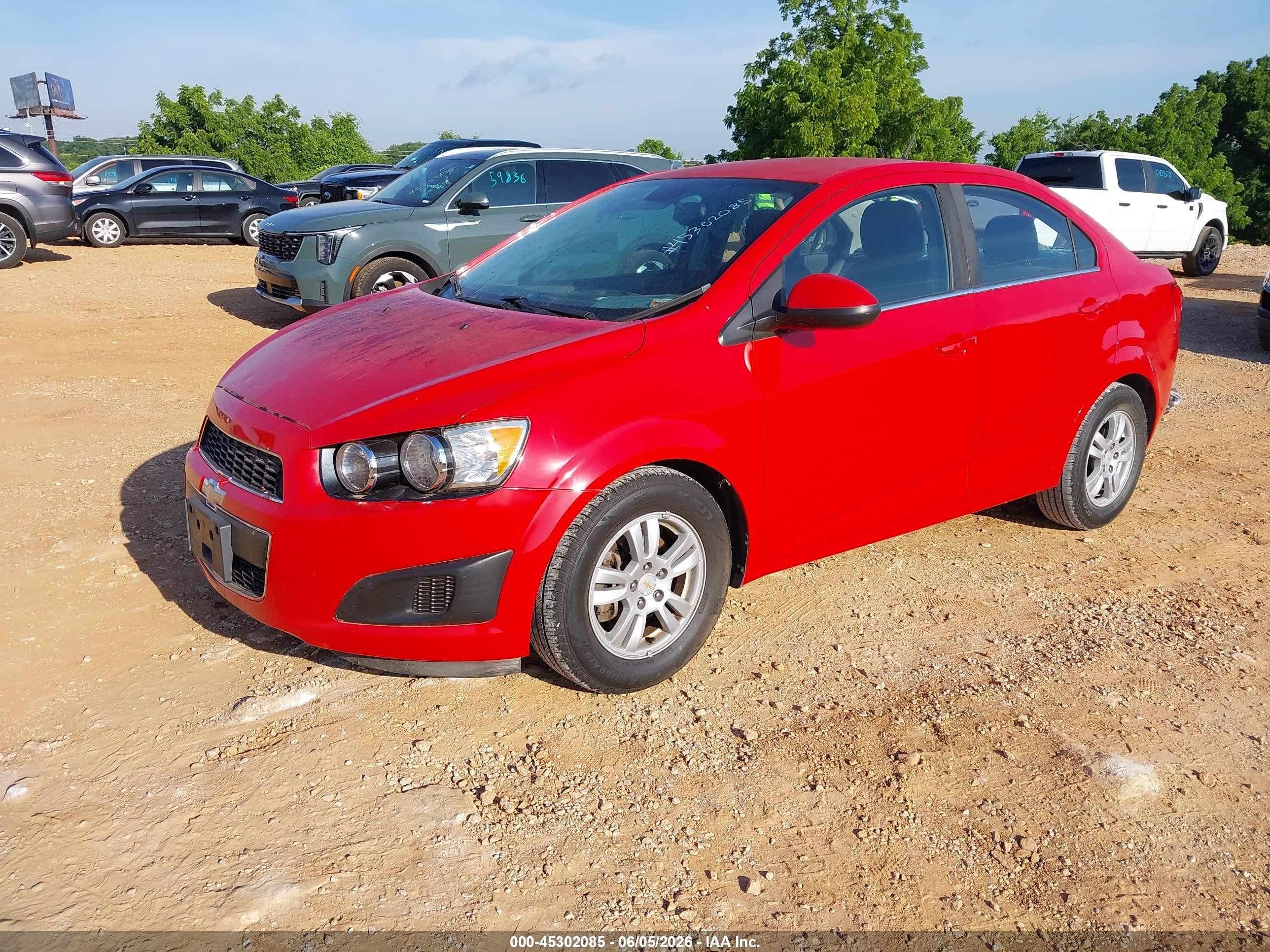 2012 Chevrolet Sonic 2lt Красный vin: 1G1JC5SH7C4116975