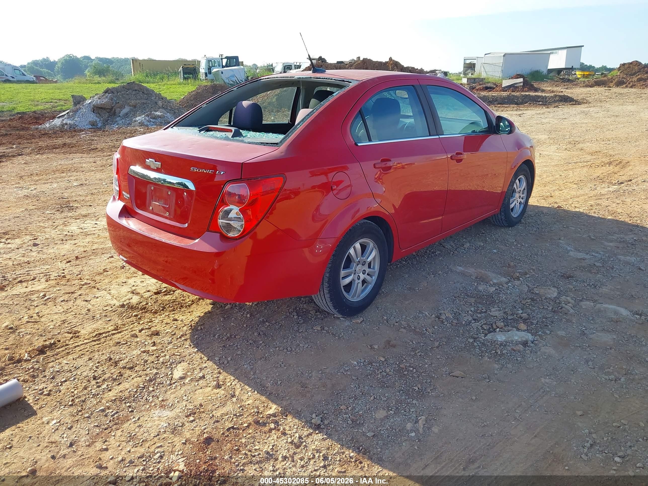 2012 Chevrolet Sonic 2lt Красный vin: 1G1JC5SH7C4116975