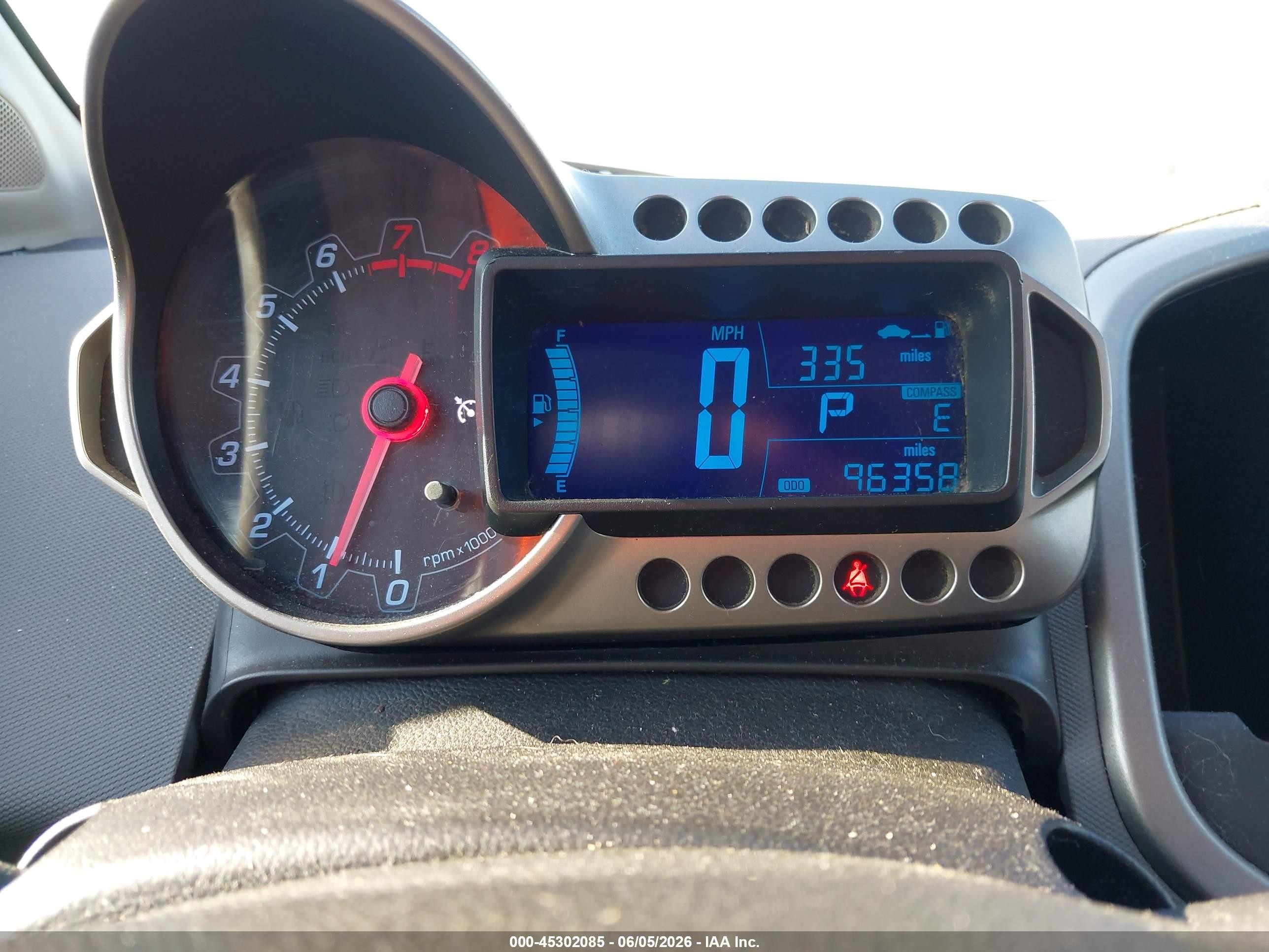 2012 Chevrolet Sonic 2lt Красный vin: 1G1JC5SH7C4116975