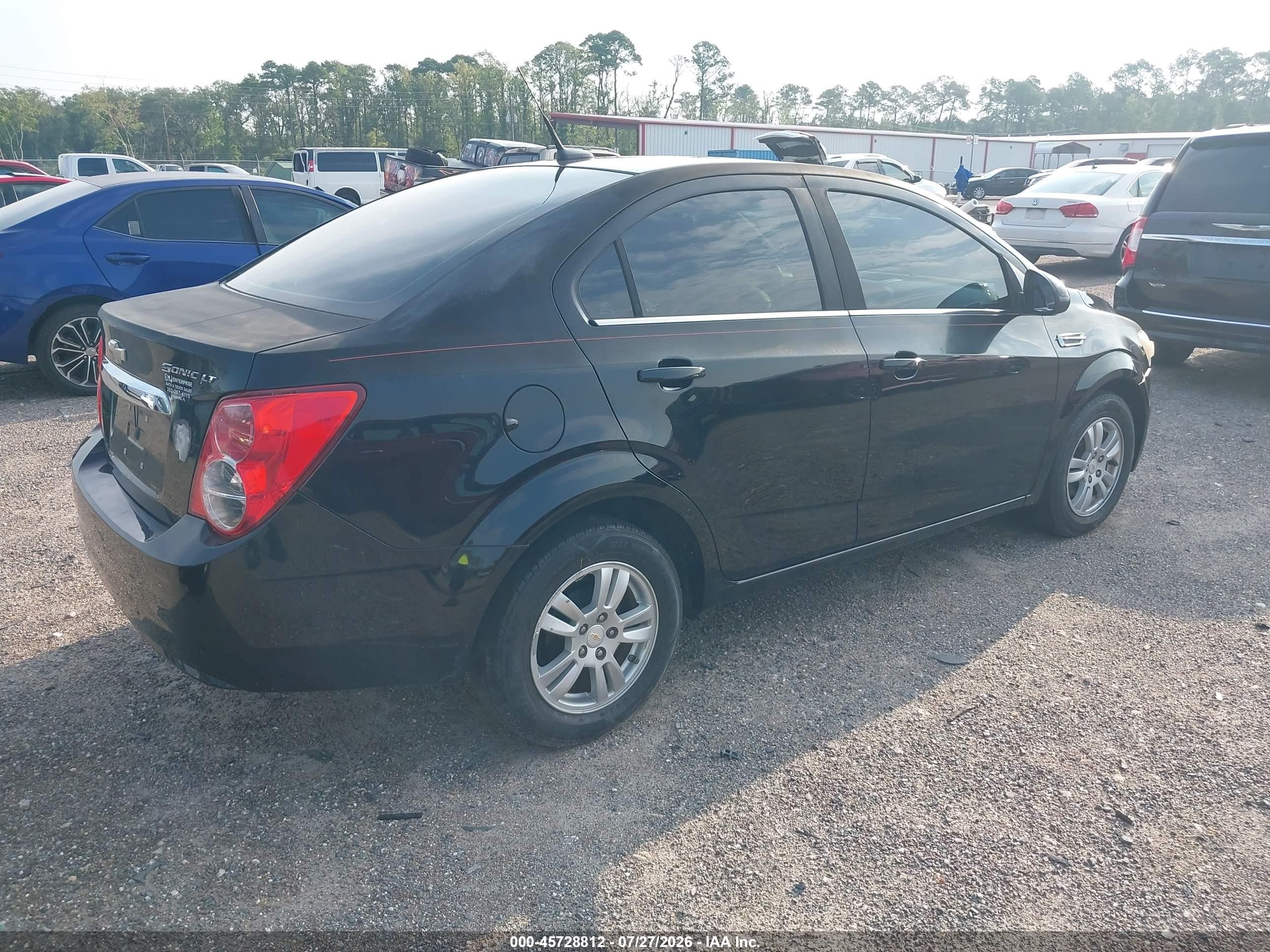 2012 Chevrolet Sonic 2lt Black vin: 1G1JC5SH7C4163942