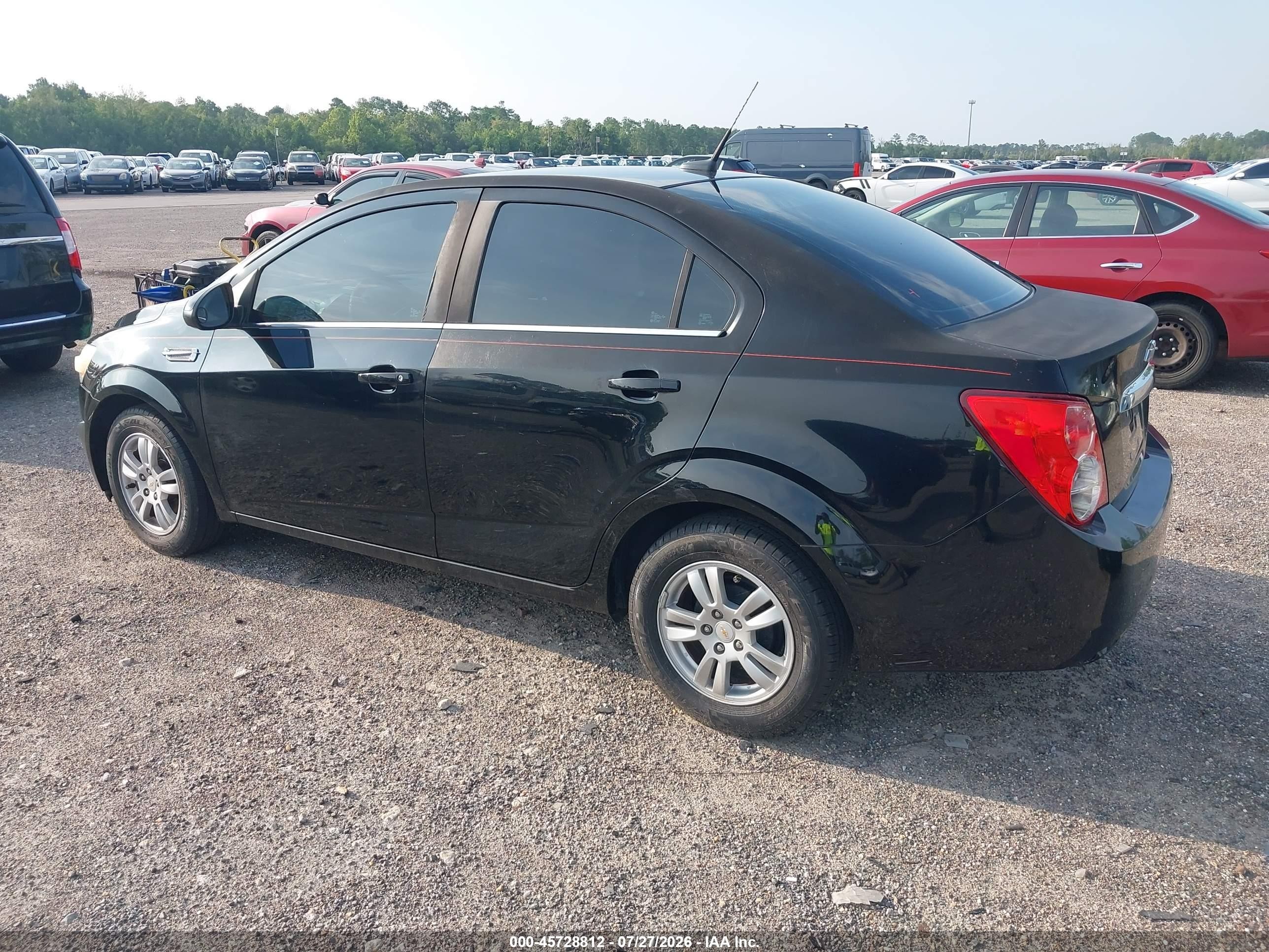 2012 Chevrolet Sonic 2lt Black vin: 1G1JC5SH7C4163942