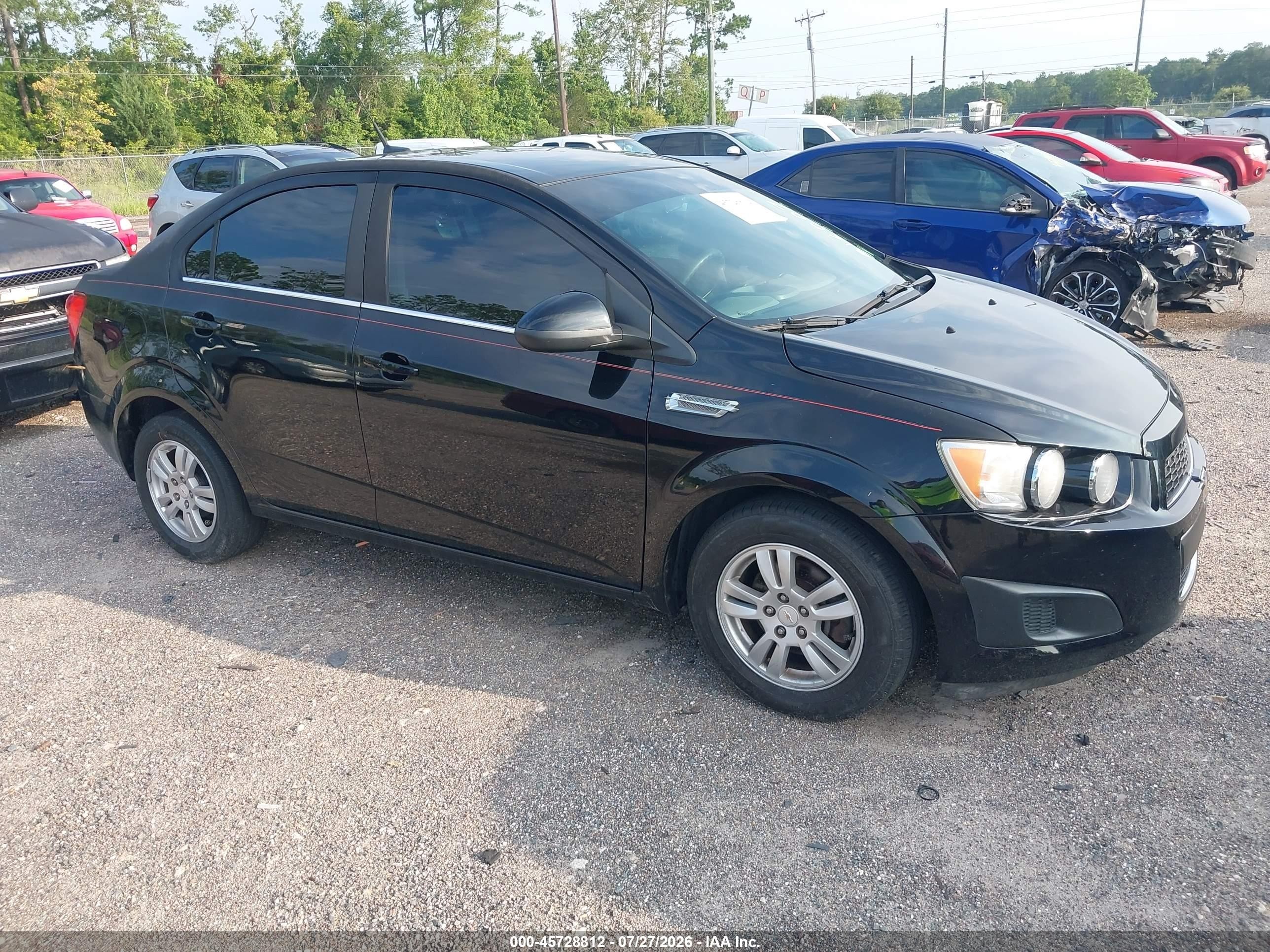 2012 Chevrolet Sonic 2lt Black vin: 1G1JC5SH7C4163942