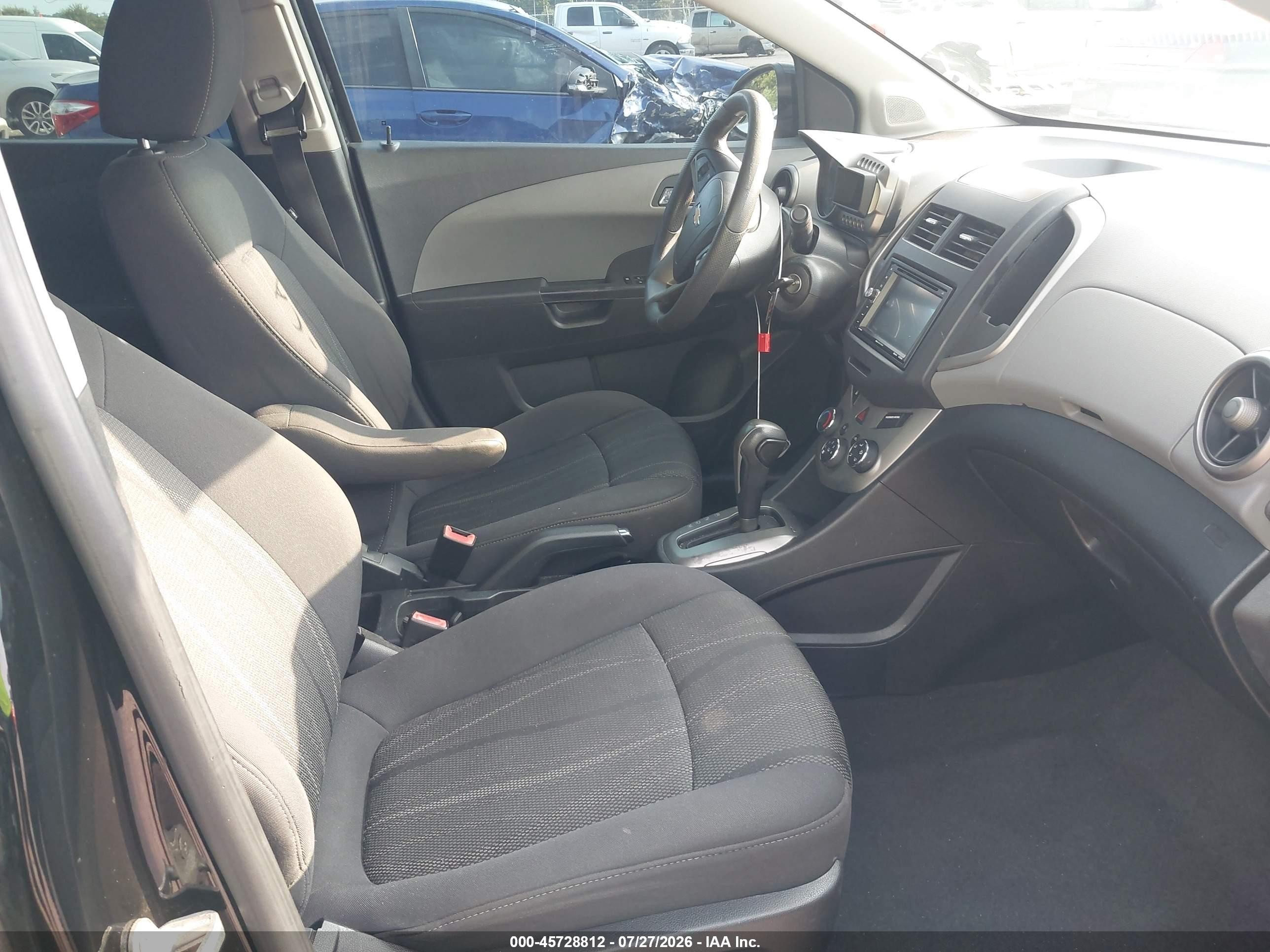 2012 Chevrolet Sonic 2lt Black vin: 1G1JC5SH7C4163942