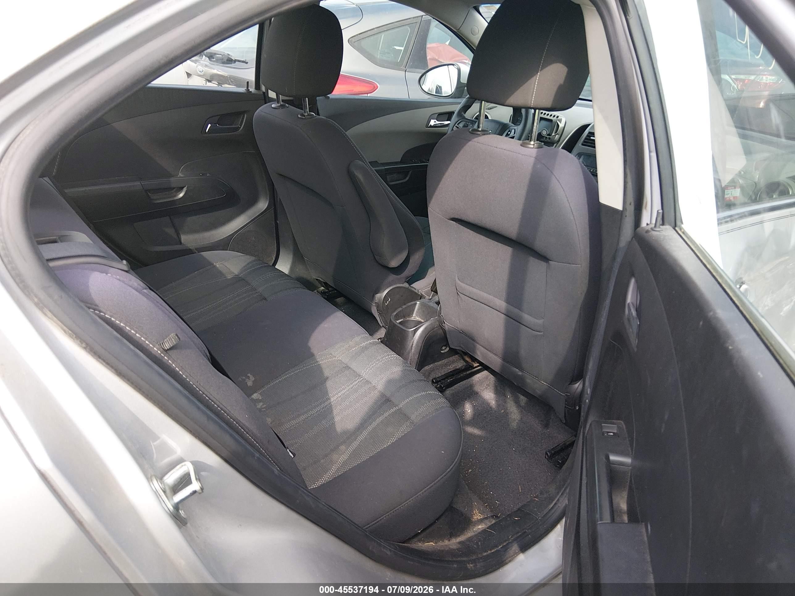 2012 Chevrolet Sonic 2lt Silver vin: 1G1JC5SH7C4197105
