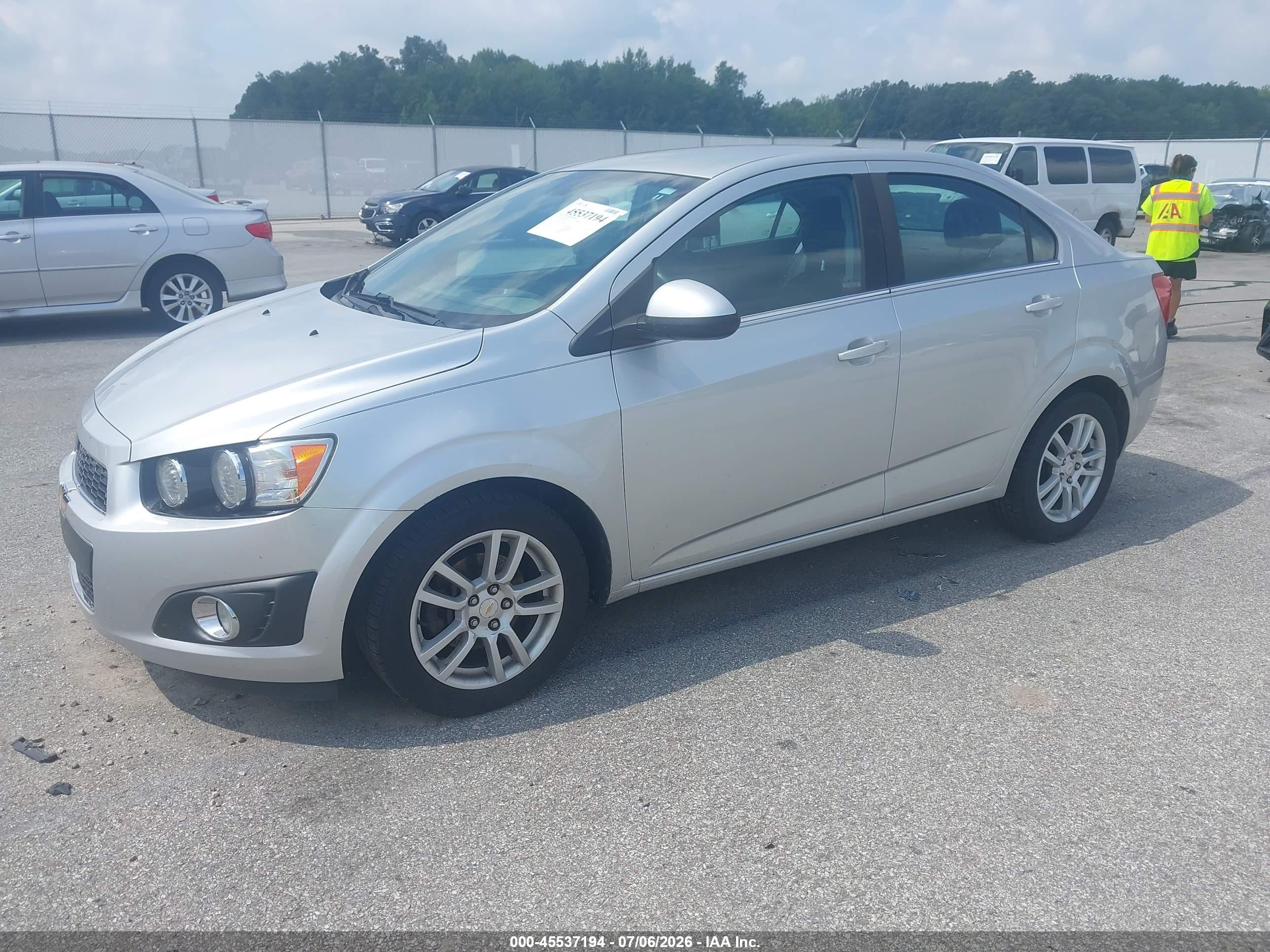 2012 Chevrolet Sonic 2lt Silver vin: 1G1JC5SH7C4197105