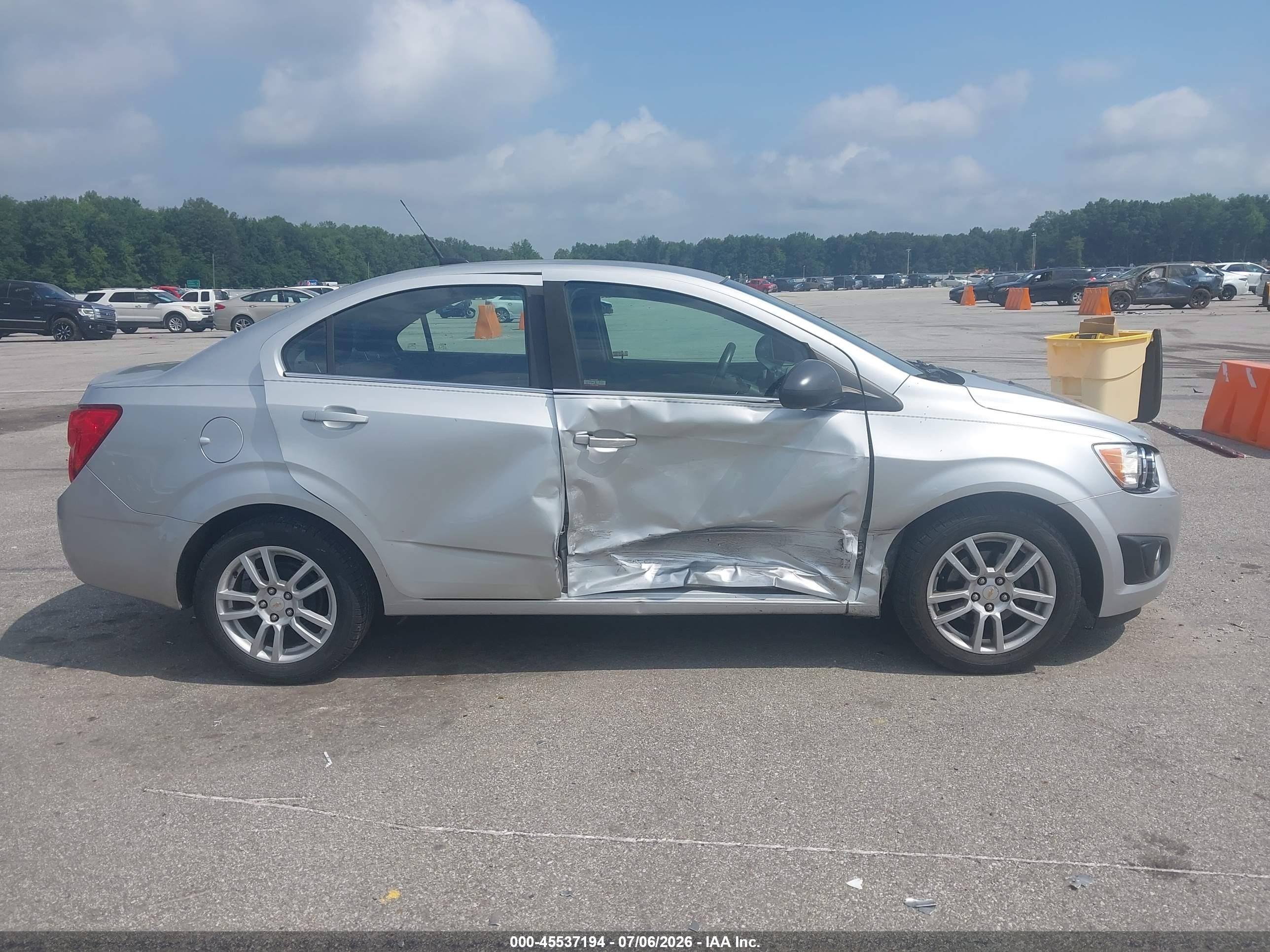 2012 Chevrolet Sonic 2lt Silver vin: 1G1JC5SH7C4197105