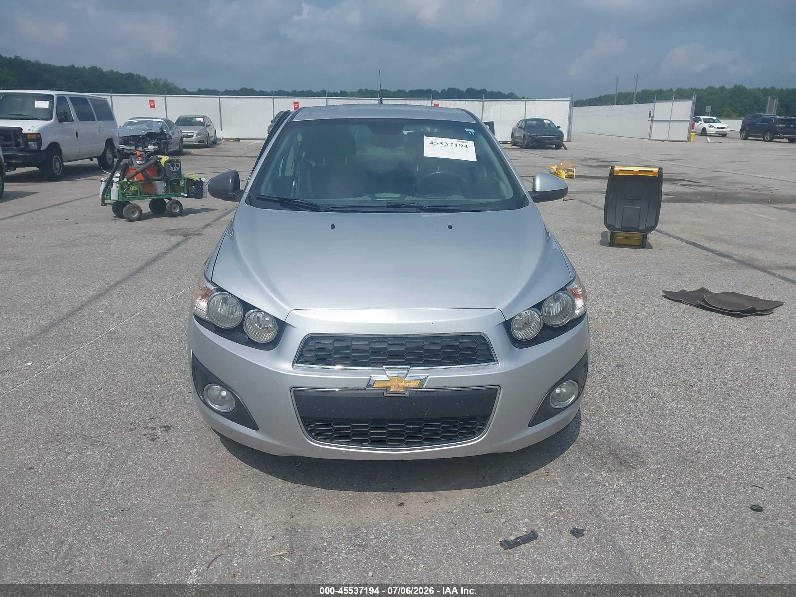 2012 Chevrolet Sonic 2lt Silver vin: 1G1JC5SH7C4197105