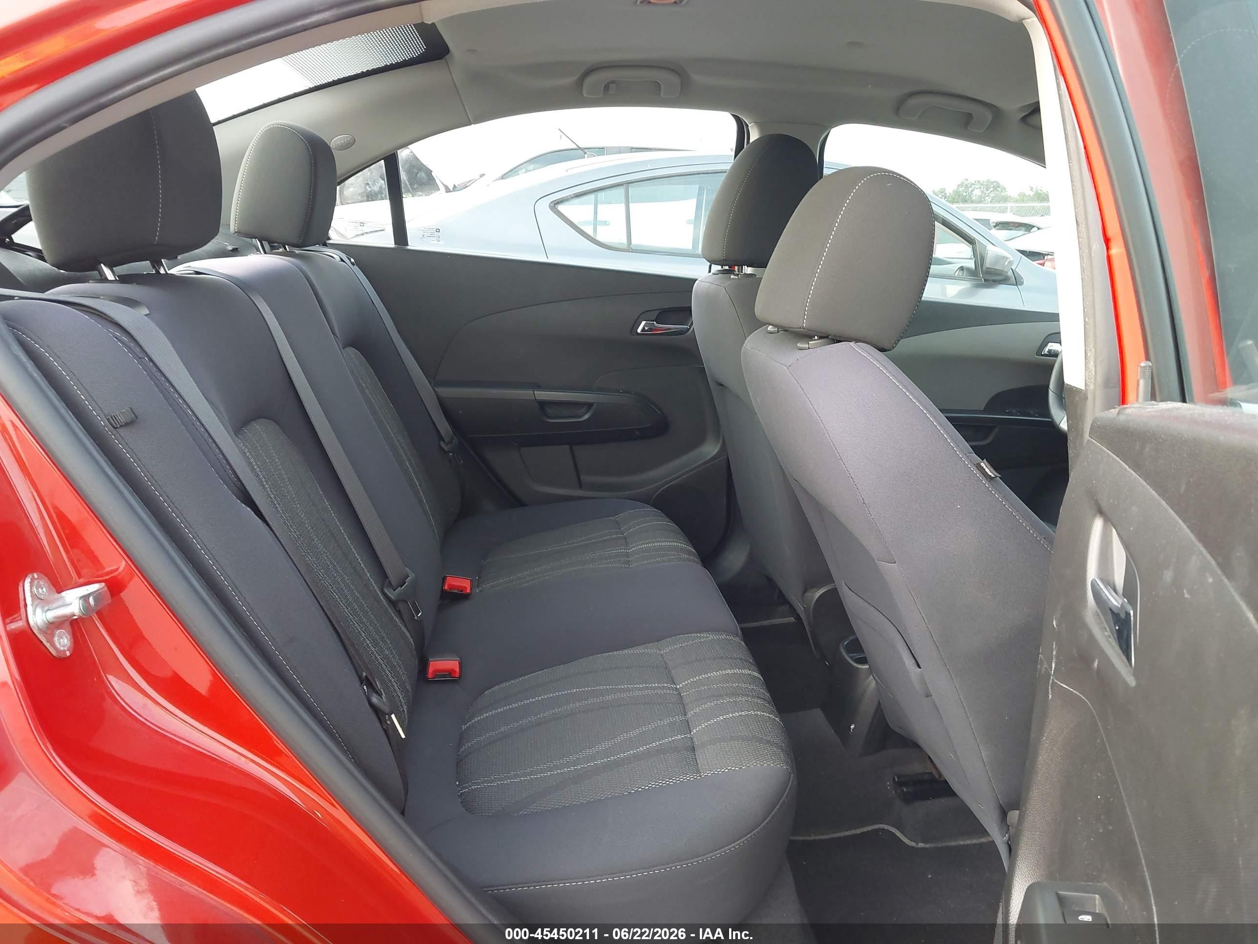 2013 Chevrolet Sonic Lt Auto Orange vin: 1G1JC5SH7D4168821