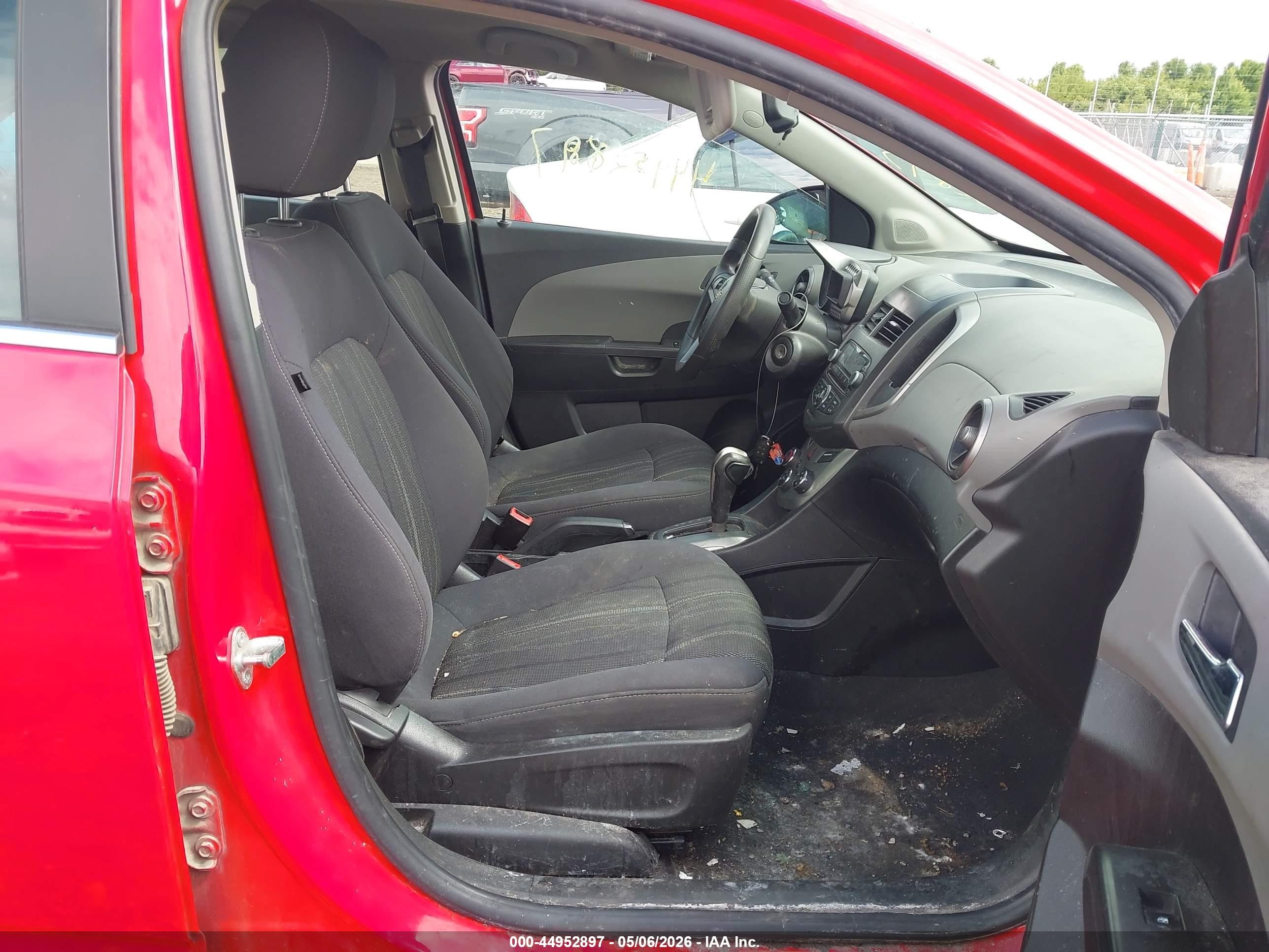 2014 Chevrolet Sonic Lt Auto Red vin: 1G1JC5SH7E4205643