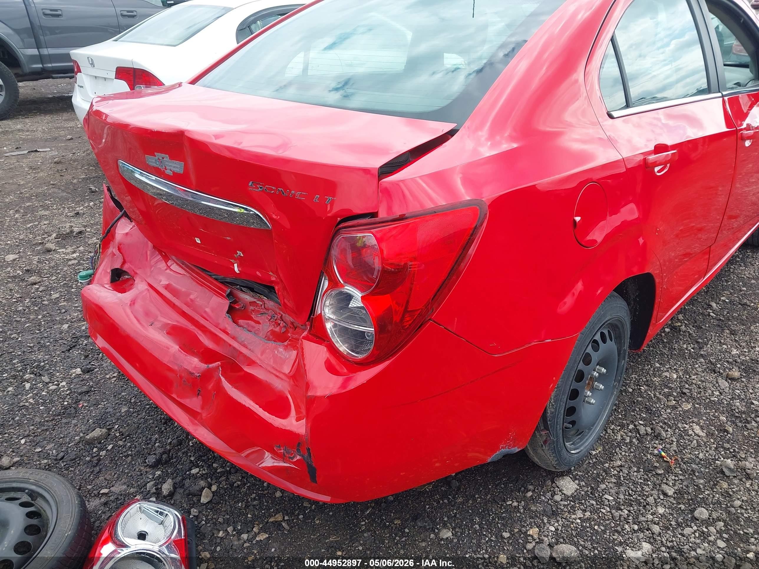 2014 Chevrolet Sonic Lt Auto Red vin: 1G1JC5SH7E4205643
