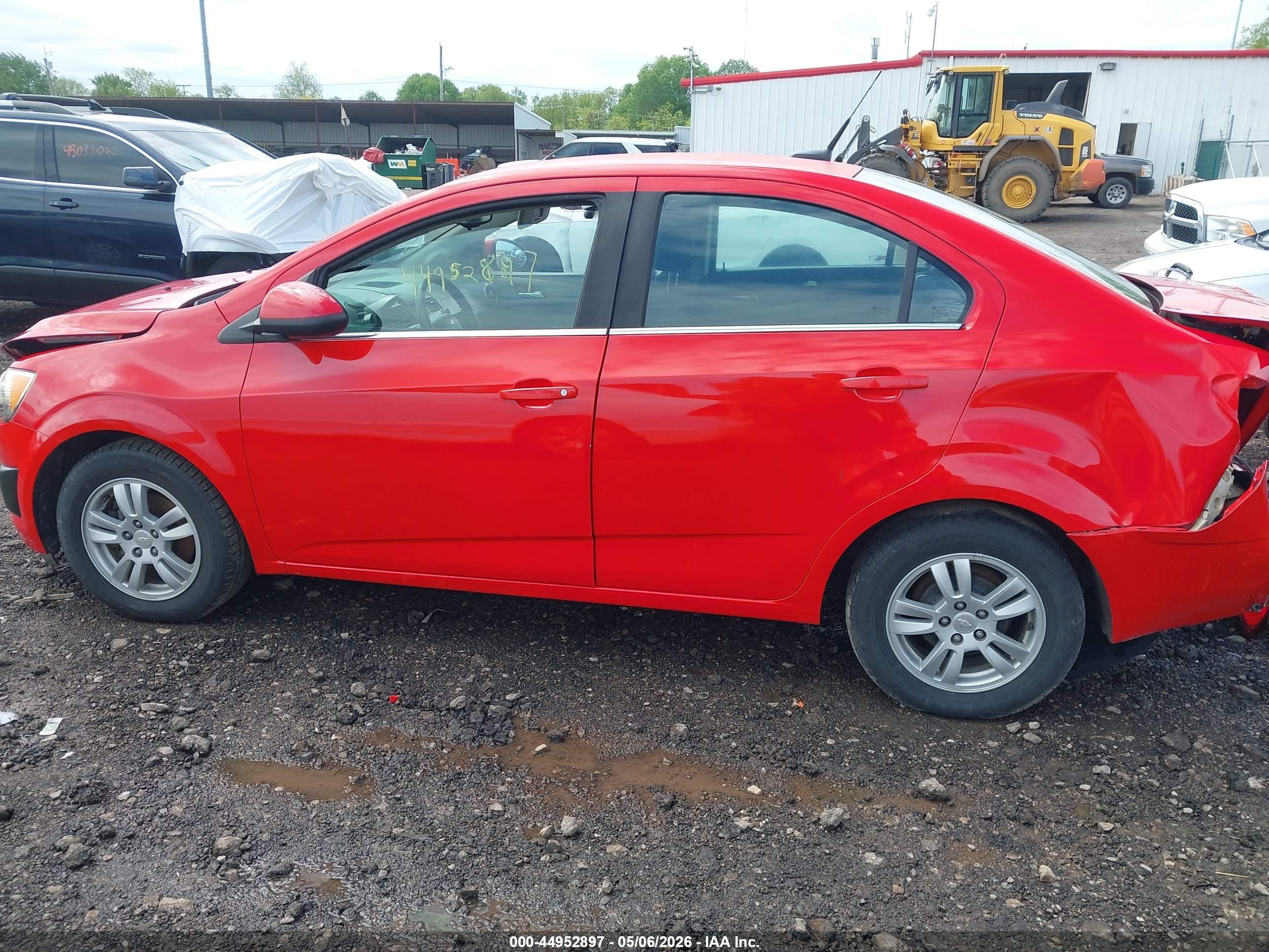 2014 Chevrolet Sonic Lt Auto Red vin: 1G1JC5SH7E4205643