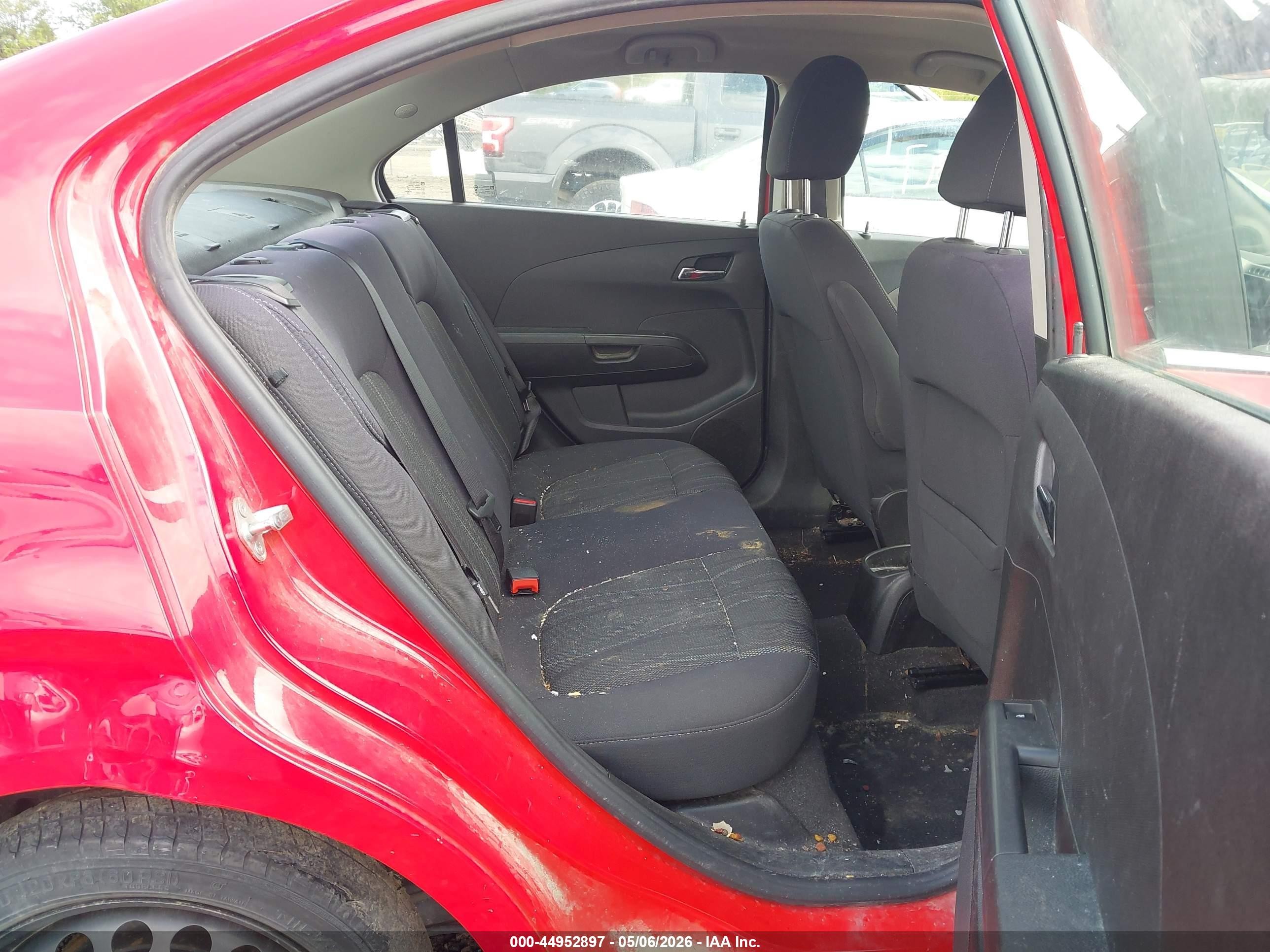 2014 Chevrolet Sonic Lt Auto Red vin: 1G1JC5SH7E4205643