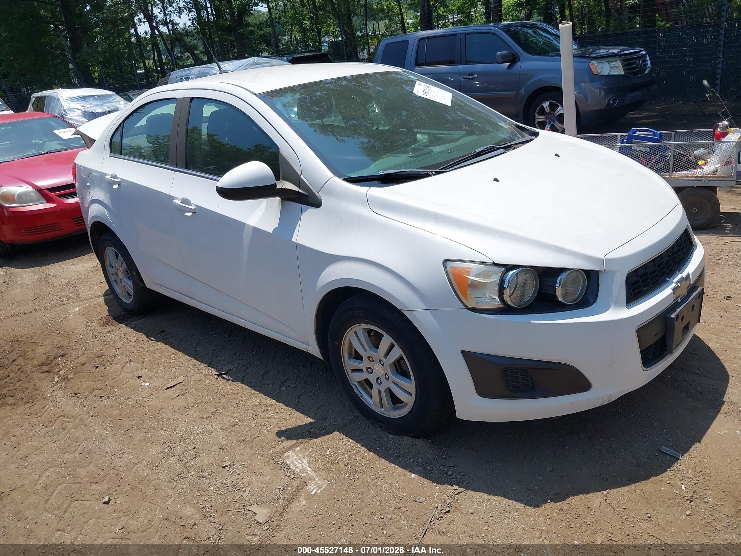 2014 Chevrolet Sonic Lt Auto White vin: 1G1JC5SH7E4210941