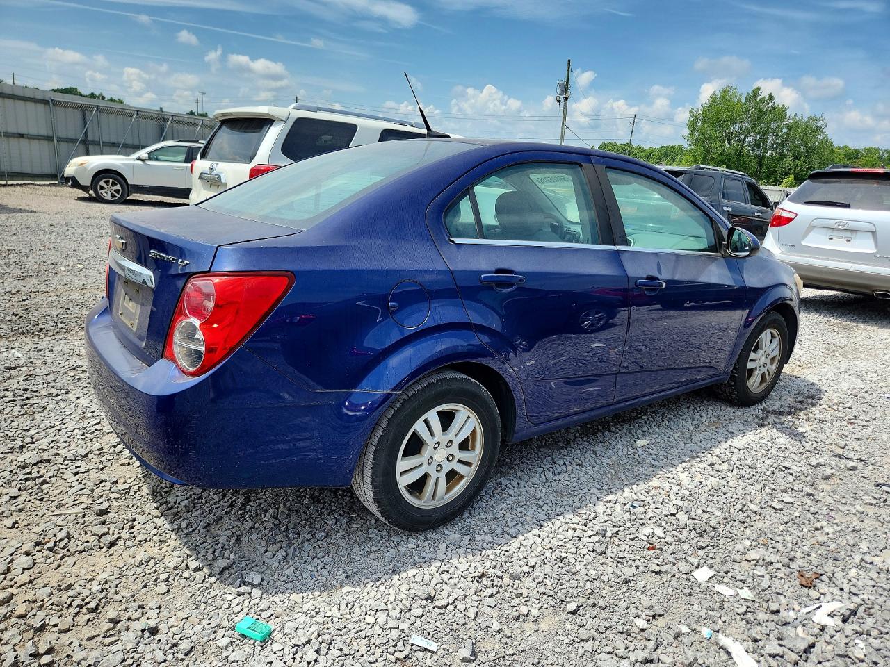 2014 Chevrolet Sonic Lt Blue vin: 1G1JC5SH7E4219705