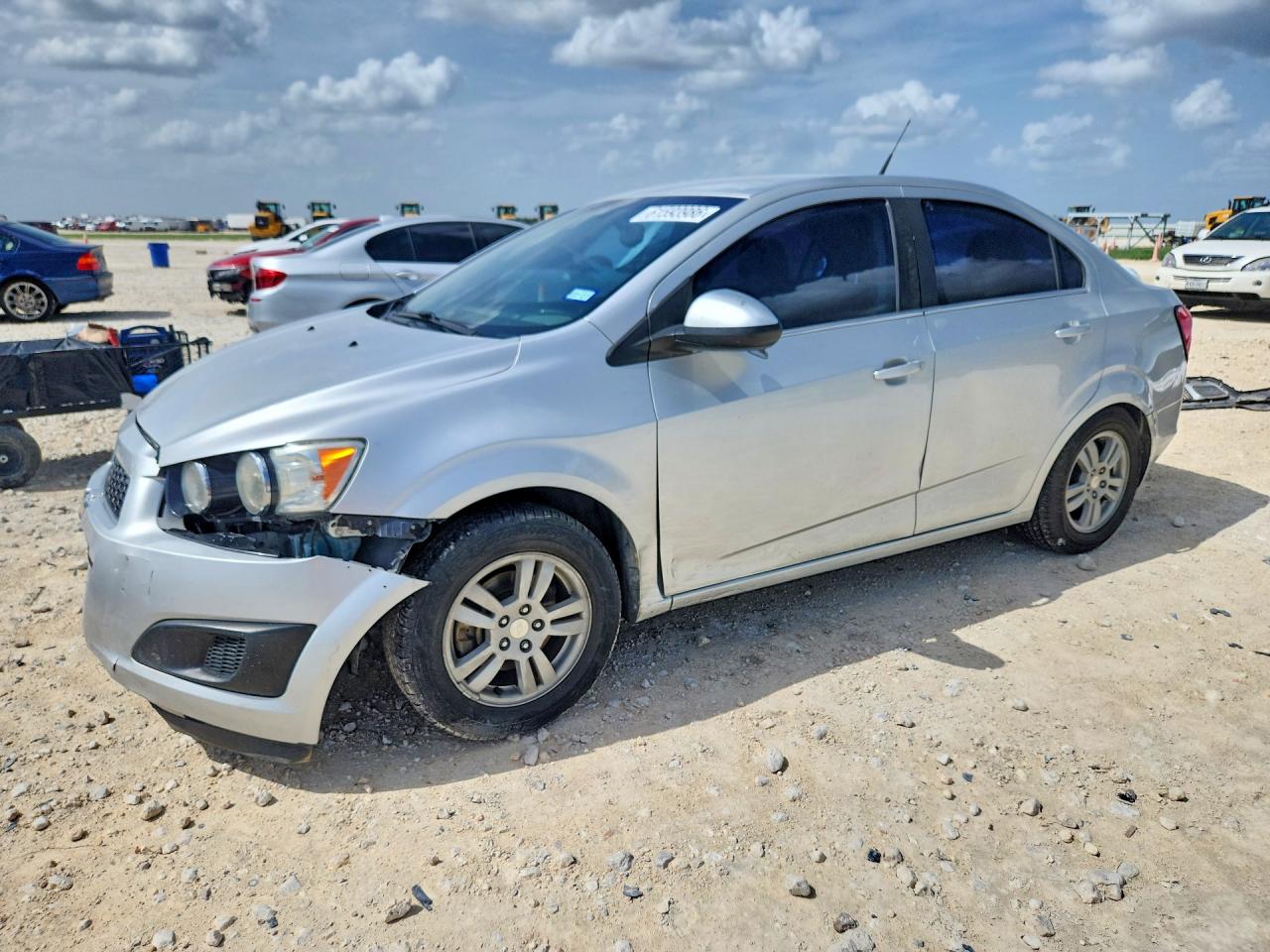 2014 Chevrolet Sonic Lt Silver vin: 1G1JC5SH7E4224354