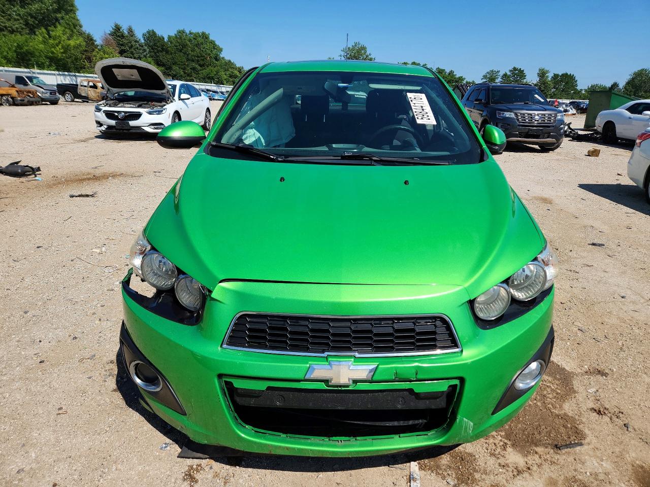 2015 Chevrolet Sonic Lt Green vin: 1G1JC5SH7F4102479