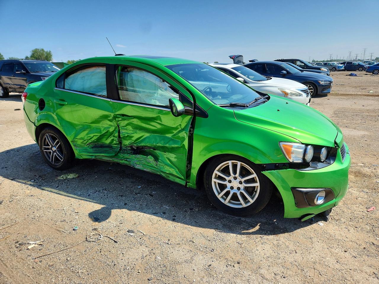 2015 Chevrolet Sonic Lt Green vin: 1G1JC5SH7F4102479
