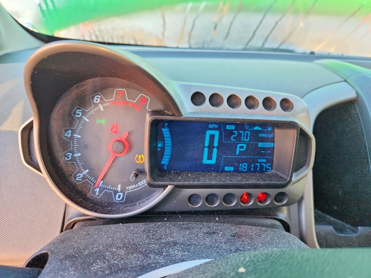 2015 Chevrolet Sonic Lt Green vin: 1G1JC5SH7F4102479
