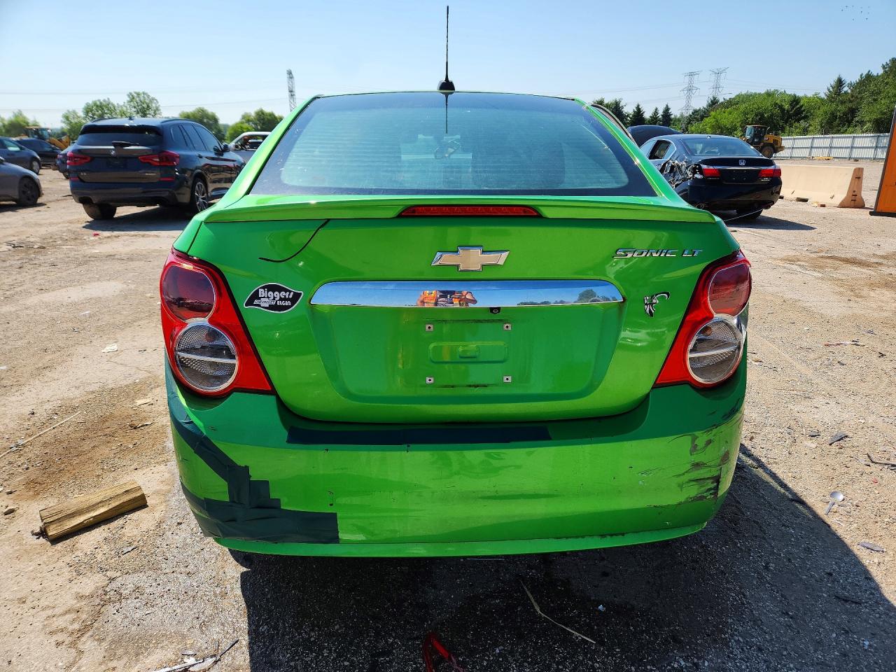 2015 Chevrolet Sonic Lt Green vin: 1G1JC5SH7F4102479