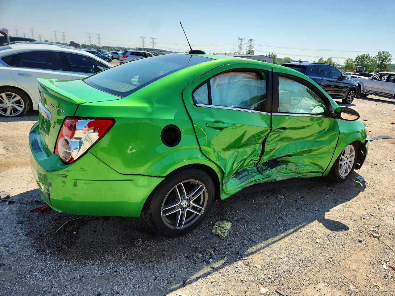 2015 Chevrolet Sonic Lt Green vin: 1G1JC5SH7F4102479