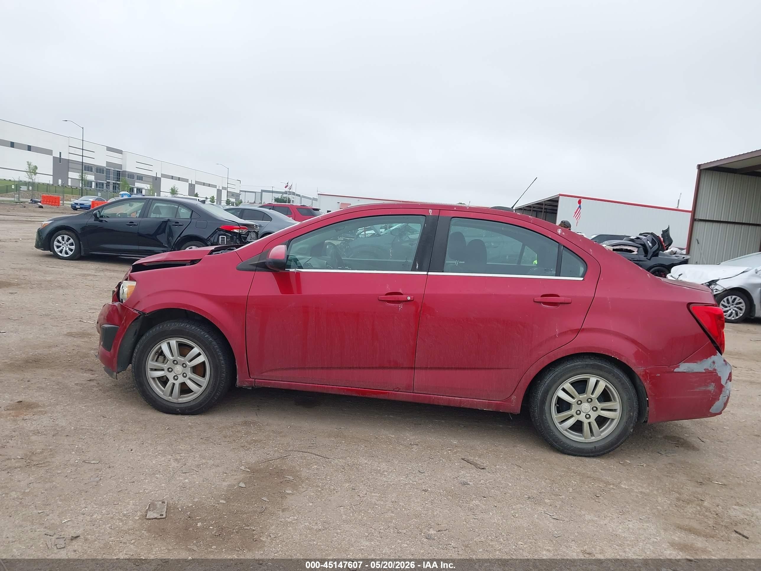2015 Chevrolet Sonic Lt Auto Red vin: 1G1JC5SH7F4147907