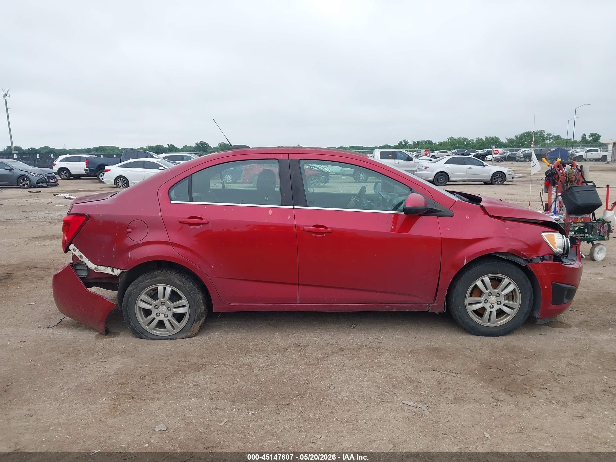 2015 Chevrolet Sonic Lt Auto Red vin: 1G1JC5SH7F4147907