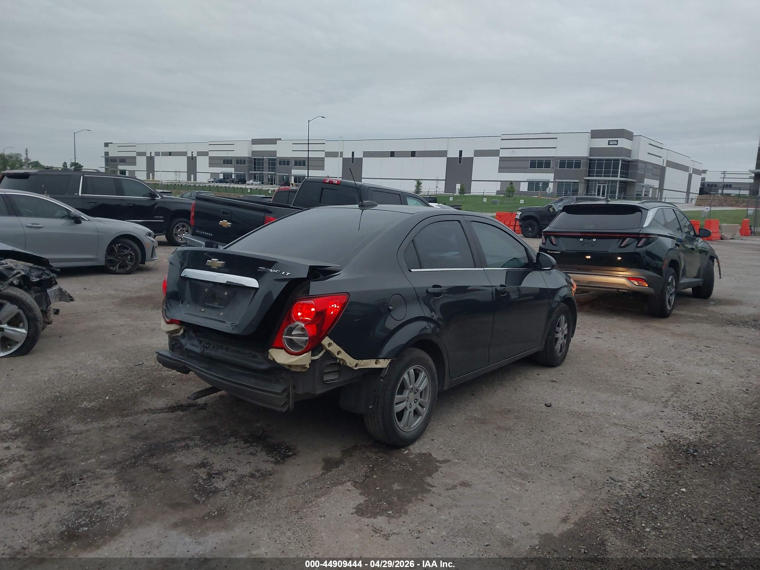 2015 Chevrolet Sonic Lt Auto Черный vin: 1G1JC5SH7F4155568