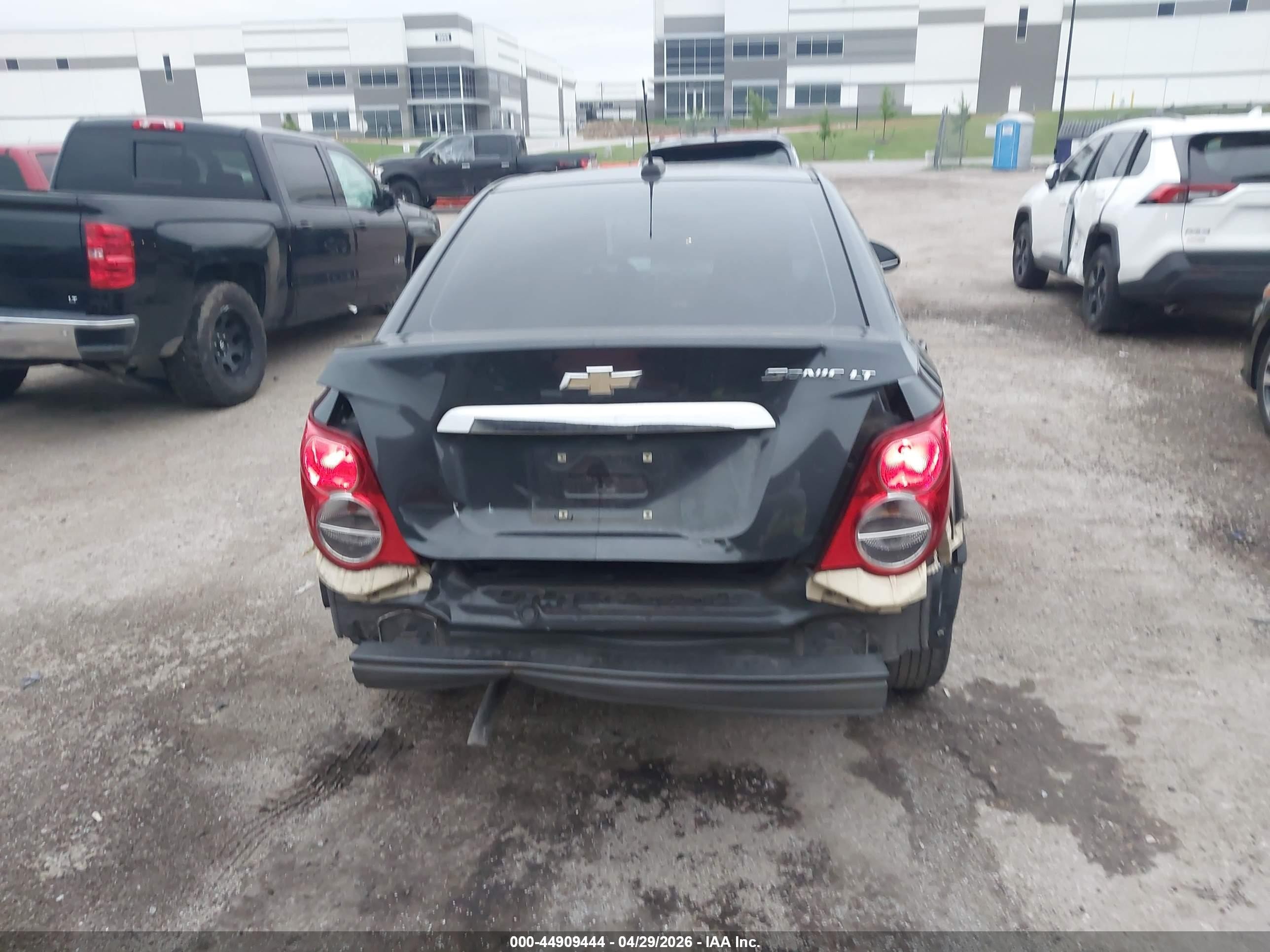 2015 Chevrolet Sonic Lt Auto Черный vin: 1G1JC5SH7F4155568