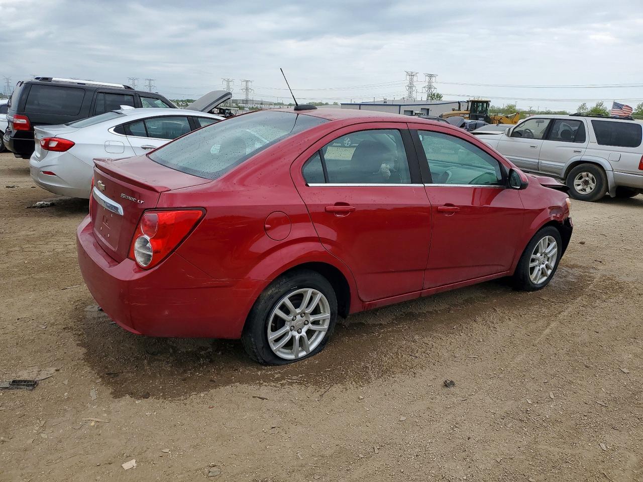 2015 Chevrolet Sonic Lt Red vin: 1G1JC5SH7F4168790