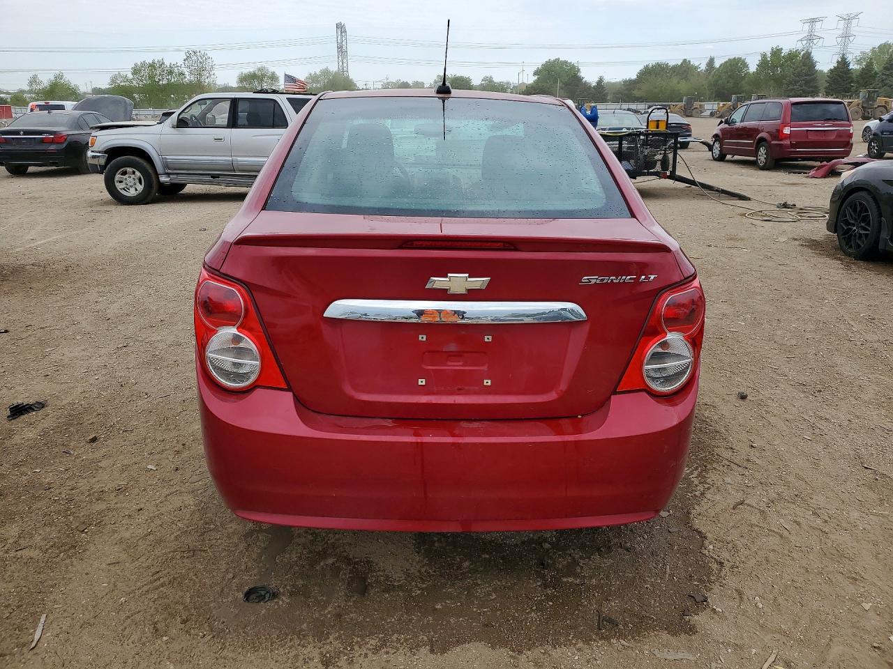 2015 Chevrolet Sonic Lt Red vin: 1G1JC5SH7F4168790