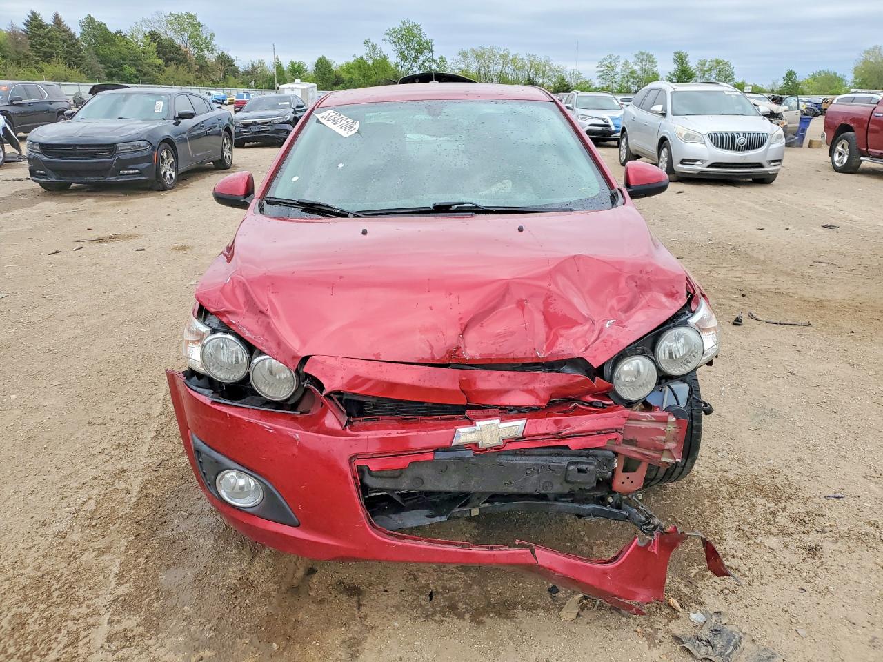 2015 Chevrolet Sonic Lt Red vin: 1G1JC5SH7F4168790