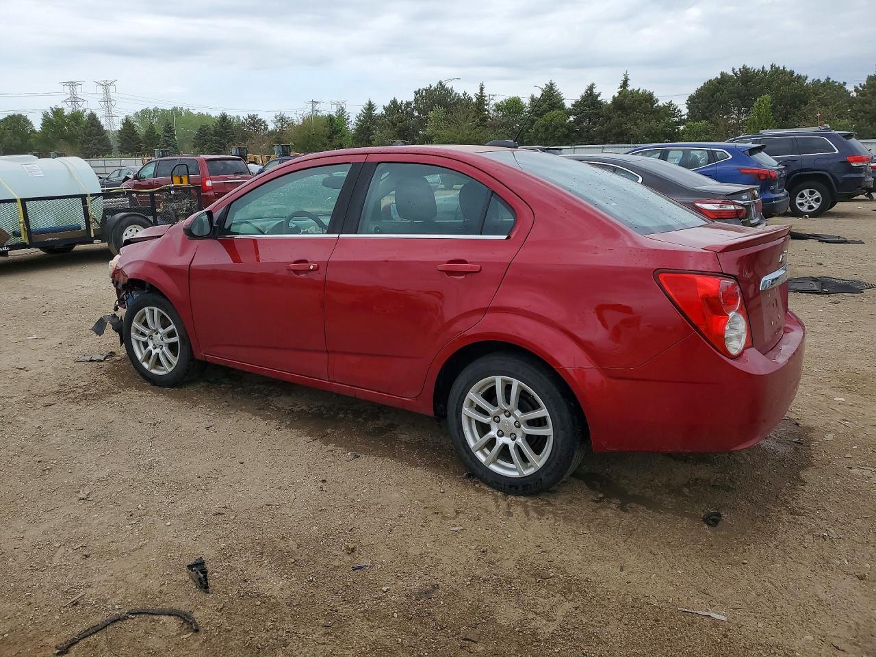 2015 Chevrolet Sonic Lt Red vin: 1G1JC5SH7F4168790