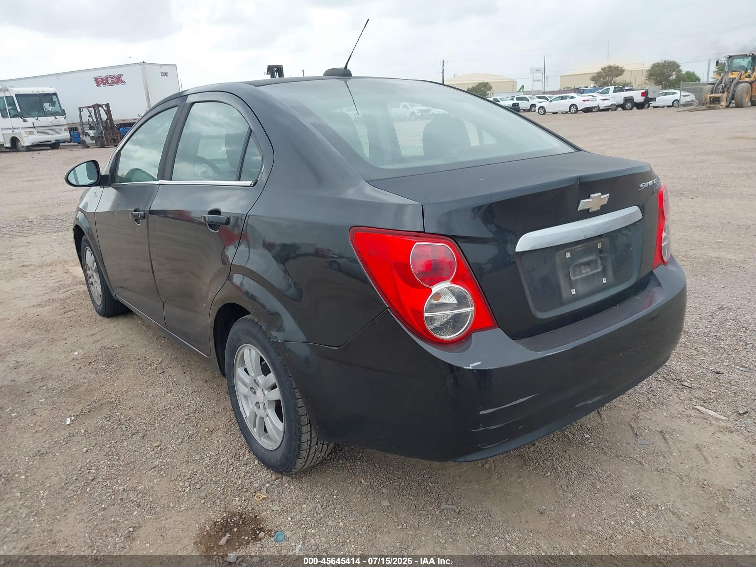 2015 Chevrolet Sonic Lt Auto Black vin: 1G1JC5SH7F4215753