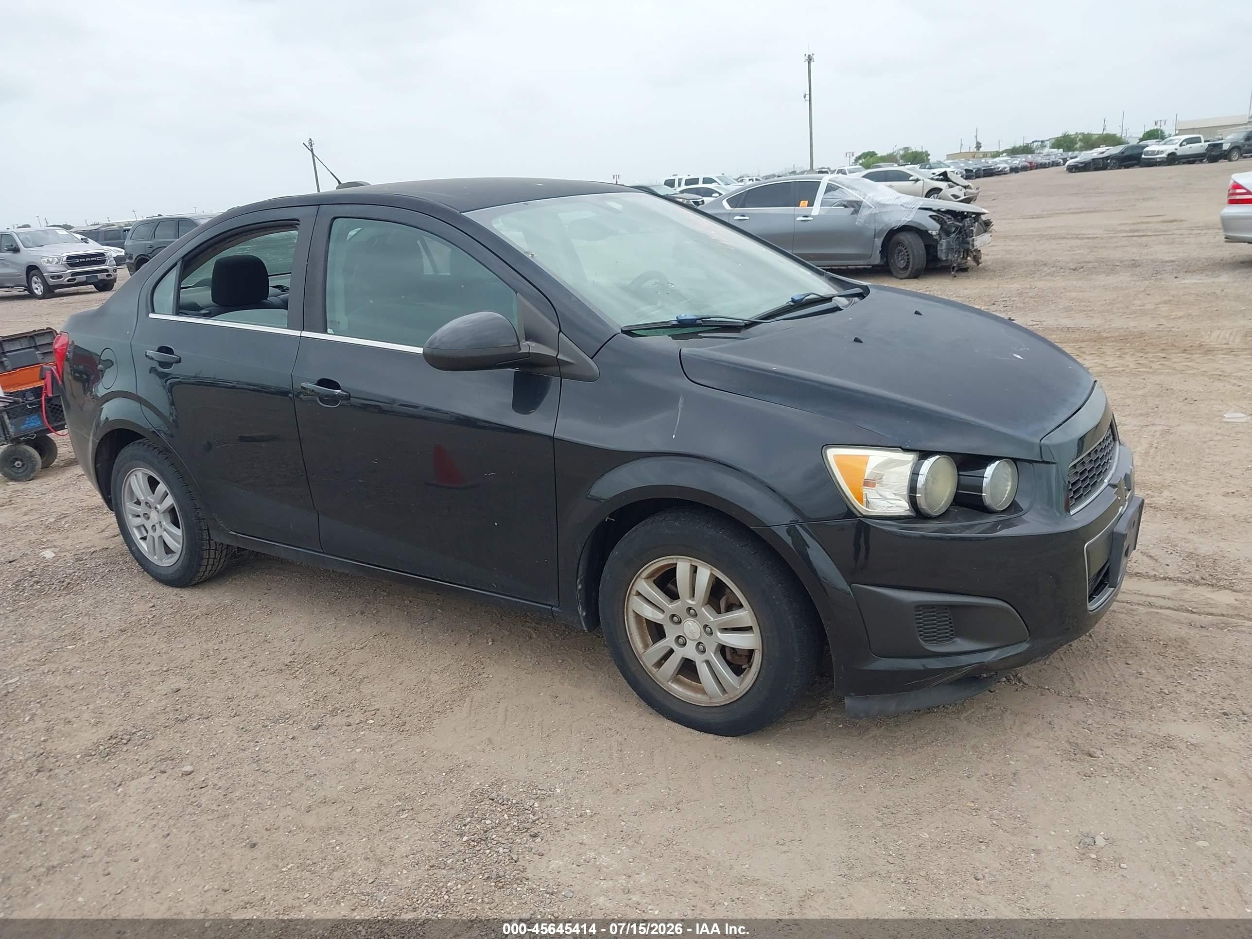 2015 Chevrolet Sonic Lt Auto Black vin: 1G1JC5SH7F4215753