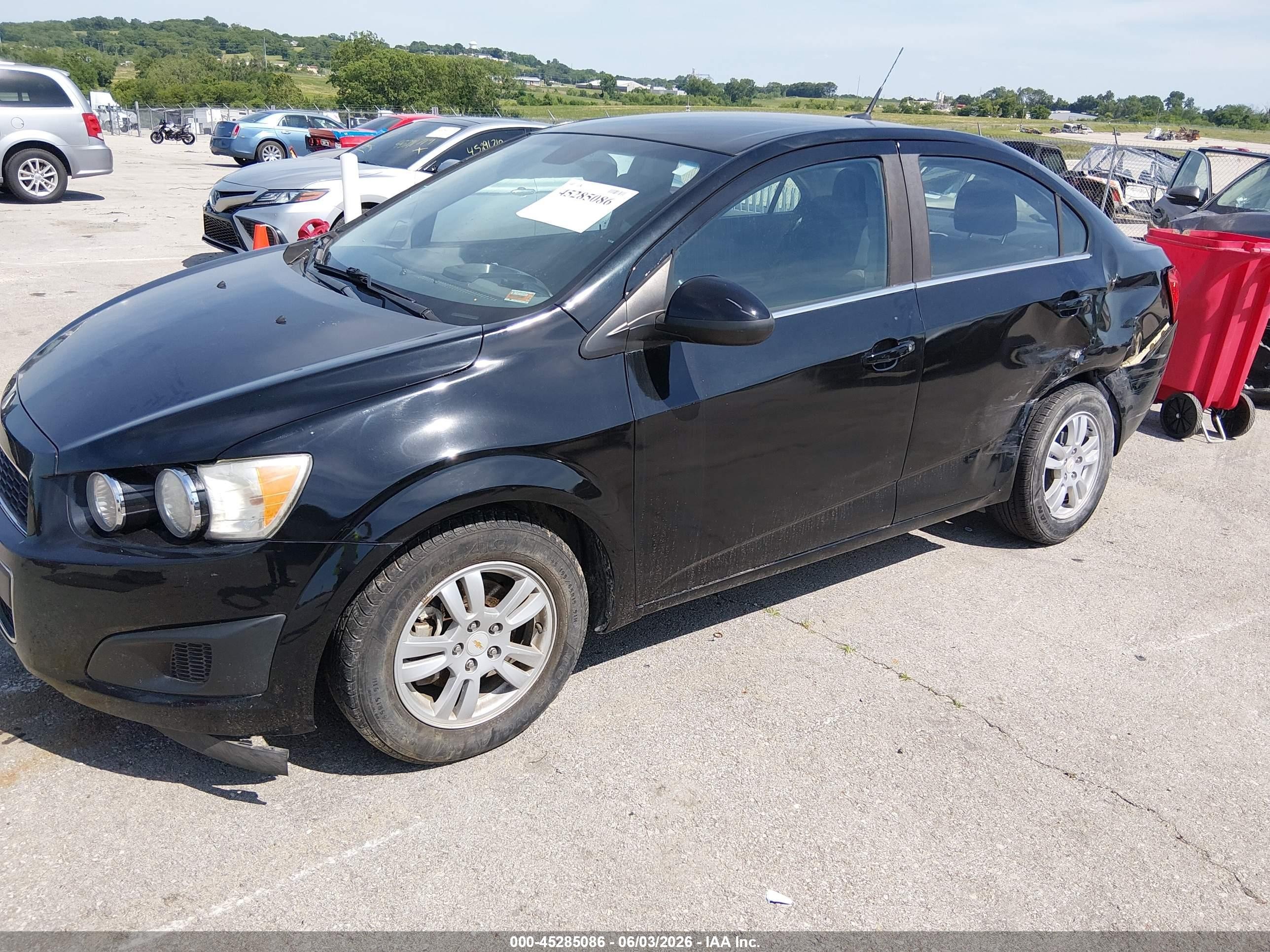 2012 Chevrolet Sonic 2lt Black vin: 1G1JC5SH8C4110005