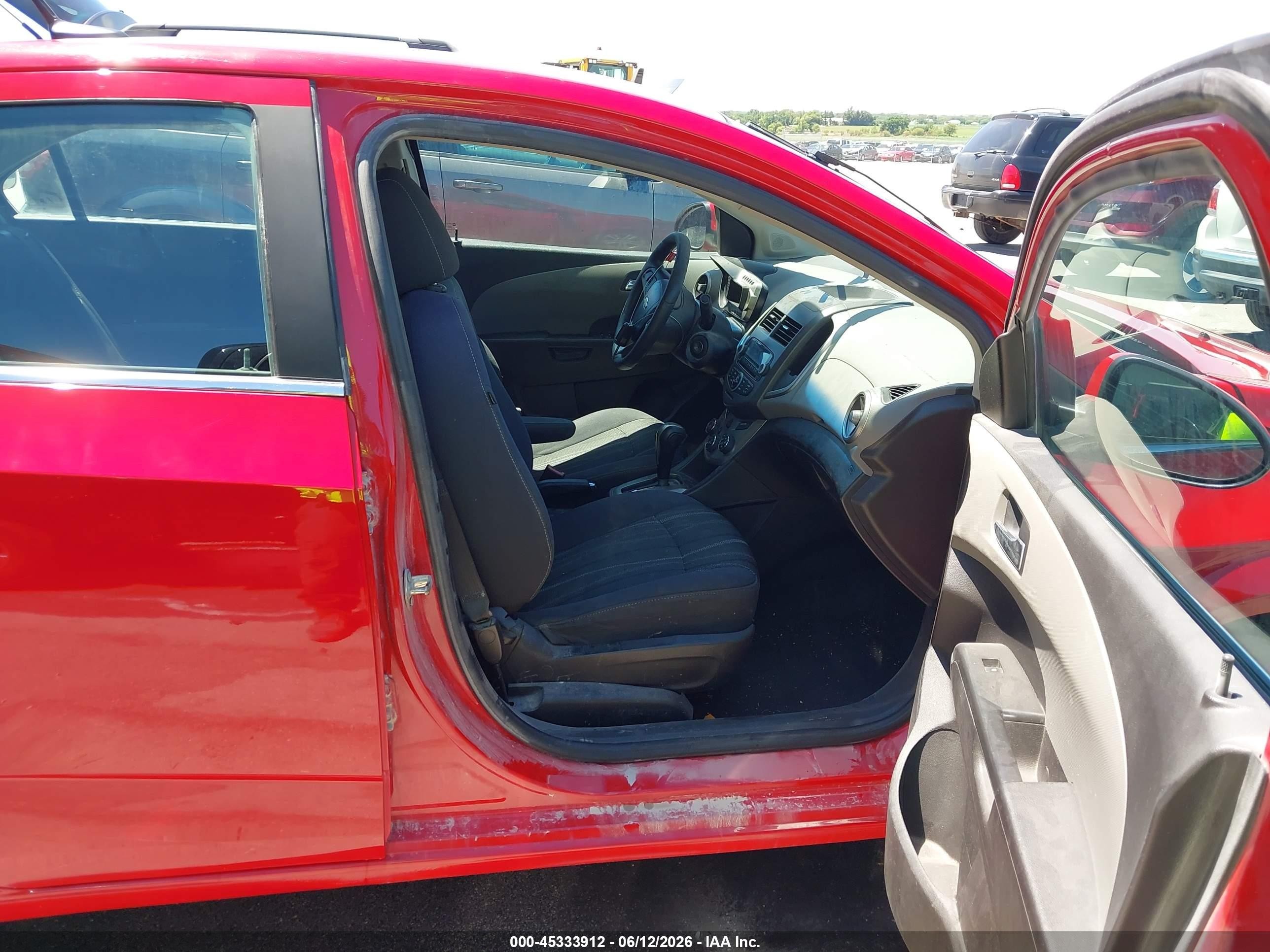 2012 Chevrolet Sonic 2lt Red vin: 1G1JC5SH8C4214266